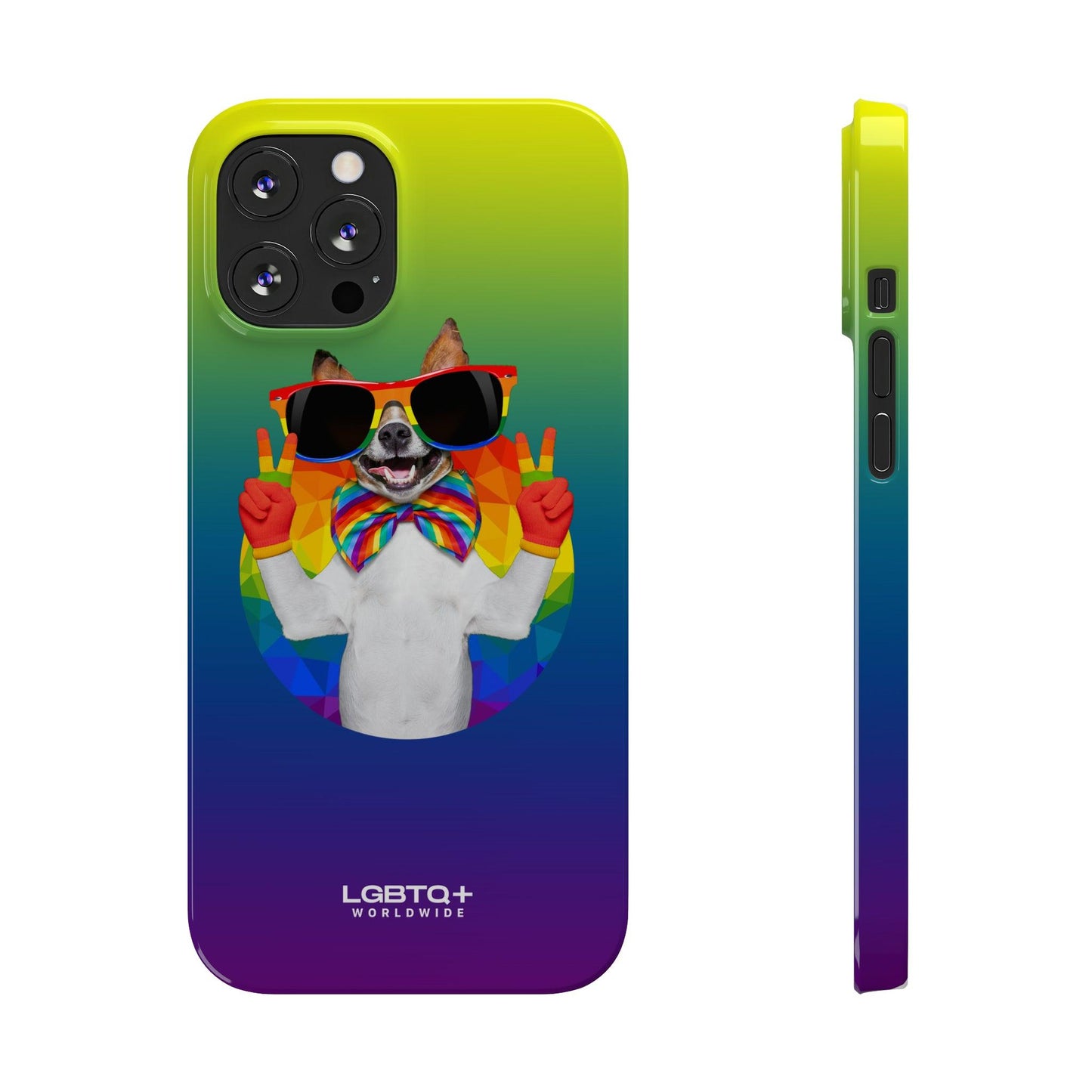 LGBTQWorldwide - ,,GLÜCKLICHER HUND" Handyhülle Accessories, Back-to-School, card, Glossy, iPhone, iPhone Cases, Phone accessory, Phone Cases, Samsung Cases, Slim lgbtq Bekleidung Accessoires unisex Zubehör