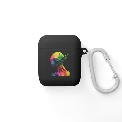 LGBTQWorldwide - ,,GLÜCKLICHES ALIEN" AirPods und AirPods Pro Hülle Accessories, AirPods, AirPods Pro, Back-to-School, Case, Flexible, tech, Tech Accessories, TPU lgbtq Bekleidung Accessoires unisex Zubehör