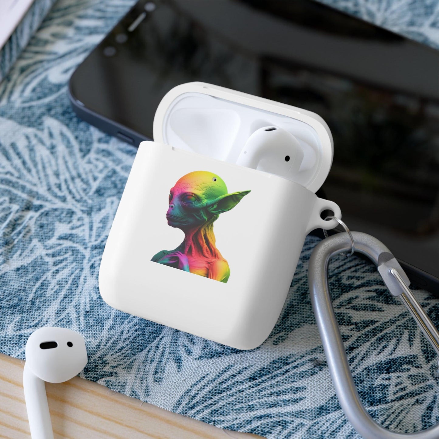 LGBTQWorldwide - ,,GLÜCKLICHES ALIEN" AirPods und AirPods Pro Hülle Accessories, AirPods, AirPods Pro, Back-to-School, Case, Flexible, tech, Tech Accessories, TPU lgbtq Bekleidung Accessoires unisex Zubehör