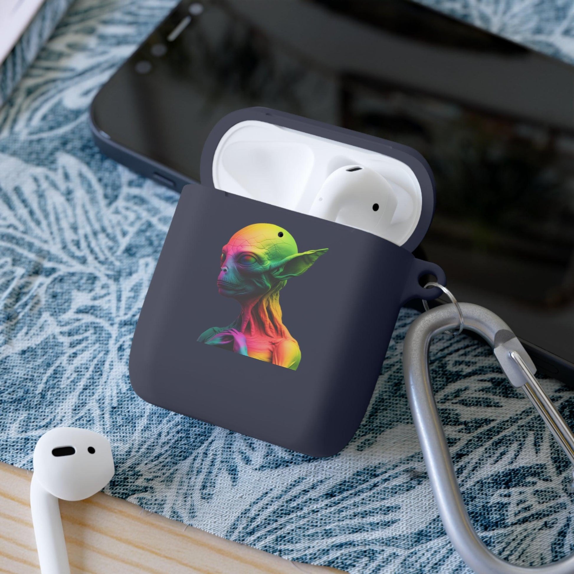 LGBTQWorldwide - ,,GLÜCKLICHES ALIEN" AirPods und AirPods Pro Hülle Accessories, AirPods, AirPods Pro, Back-to-School, Case, Flexible, tech, Tech Accessories, TPU lgbtq Bekleidung Accessoires unisex Zubehör