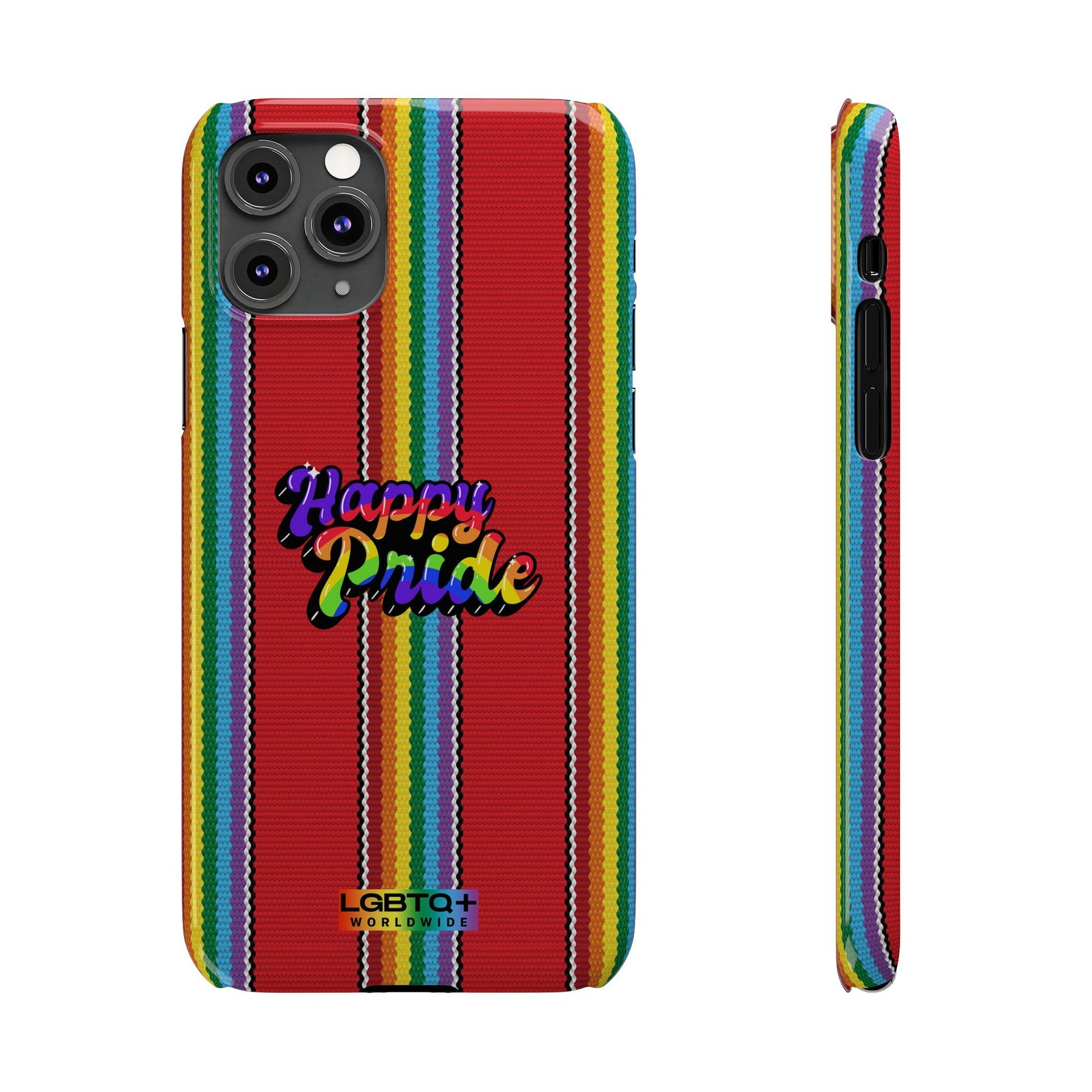 LGBTQWorldwide - ,,HAPPY PRIDE" Handyhülle Accessories, Back-to-School, card, Glossy, iPhone, iPhone Cases, Phone accessory, Phone Cases, Samsung Cases, Slim lgbtq Bekleidung Accessoires unisex Zubehör