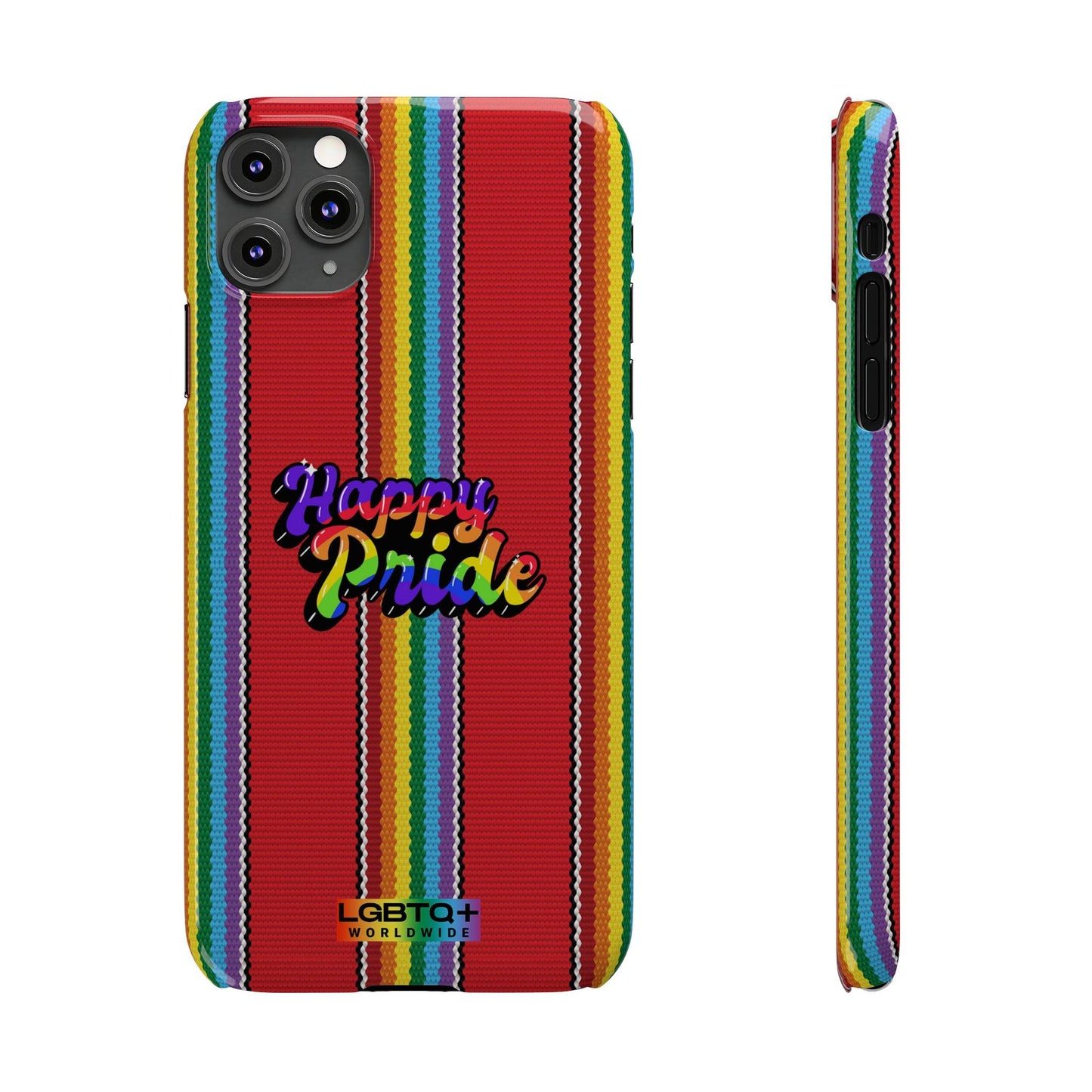 LGBTQWorldwide - ,,HAPPY PRIDE" Handyhülle Accessories, Back-to-School, card, Glossy, iPhone, iPhone Cases, Phone accessory, Phone Cases, Samsung Cases, Slim lgbtq Bekleidung Accessoires unisex Zubehör