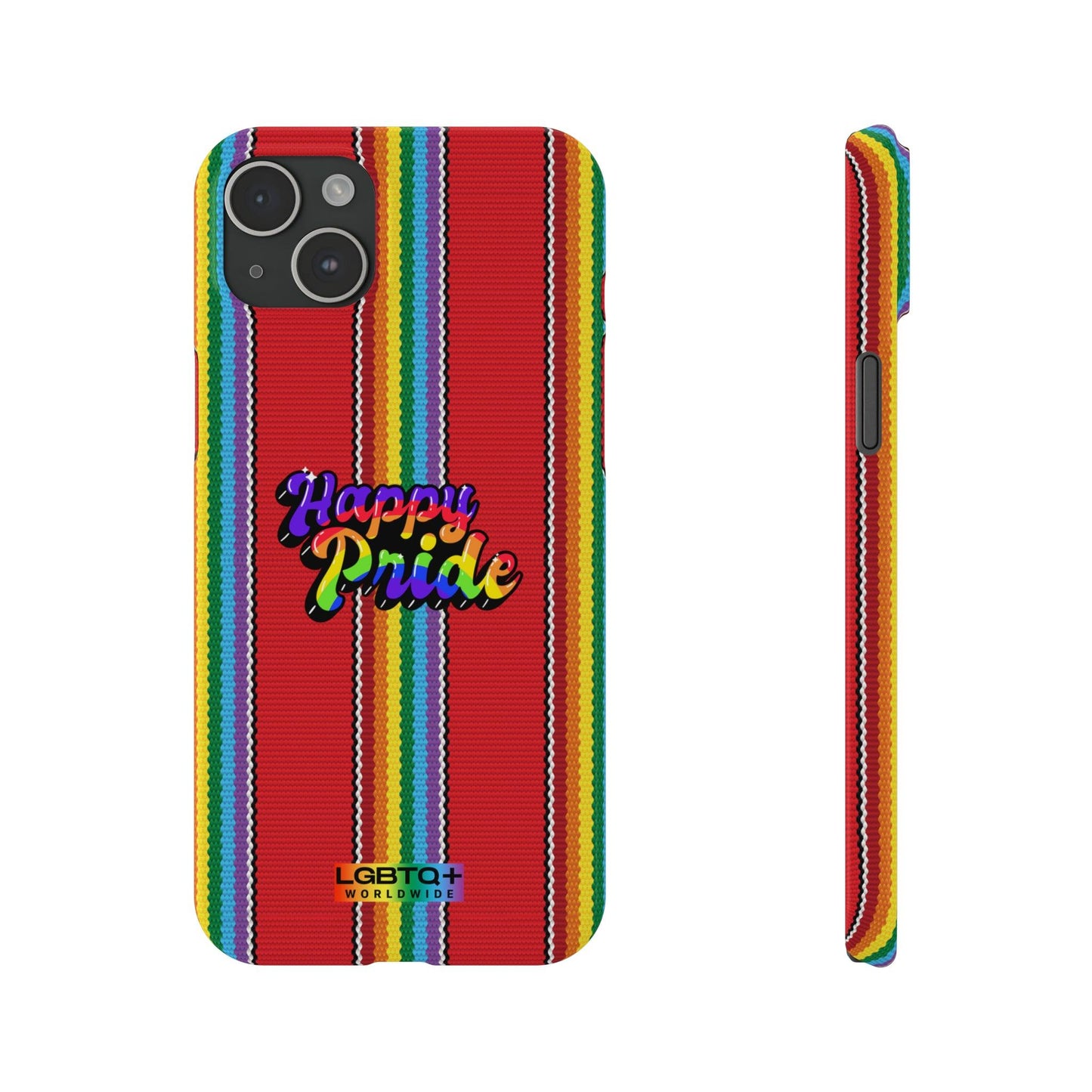 LGBTQWorldwide - ,,HAPPY PRIDE" Handyhülle Accessories, Back-to-School, card, Glossy, iPhone, iPhone Cases, Phone accessory, Phone Cases, Samsung Cases, Slim lgbtq Bekleidung Accessoires unisex Zubehör