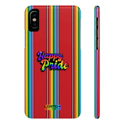 LGBTQWorldwide - ,,HAPPY PRIDE" Handyhülle Accessories, Back-to-School, card, Glossy, iPhone, iPhone Cases, Phone accessory, Phone Cases, Samsung Cases, Slim lgbtq Bekleidung Accessoires unisex Zubehör