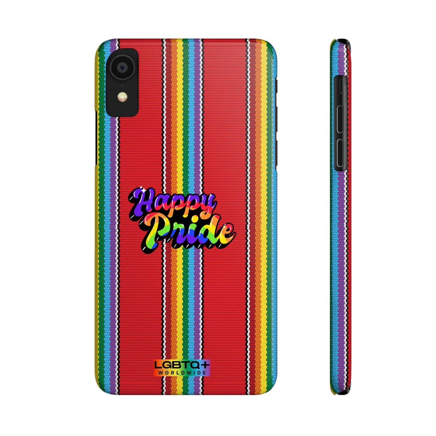 LGBTQWorldwide - ,,HAPPY PRIDE" Handyhülle Accessories, Back-to-School, card, Glossy, iPhone, iPhone Cases, Phone accessory, Phone Cases, Samsung Cases, Slim lgbtq Bekleidung Accessoires unisex Zubehör