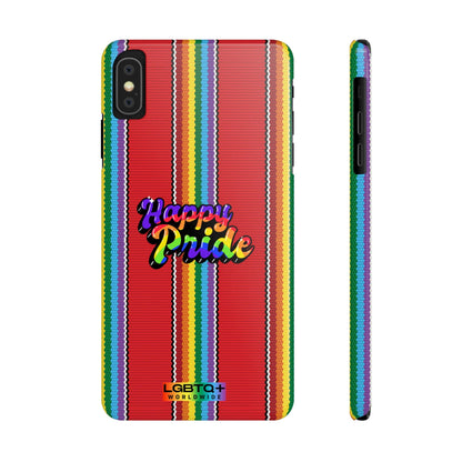 LGBTQWorldwide - ,,HAPPY PRIDE" Handyhülle Accessories, Back-to-School, card, Glossy, iPhone, iPhone Cases, Phone accessory, Phone Cases, Samsung Cases, Slim lgbtq Bekleidung Accessoires unisex Zubehör