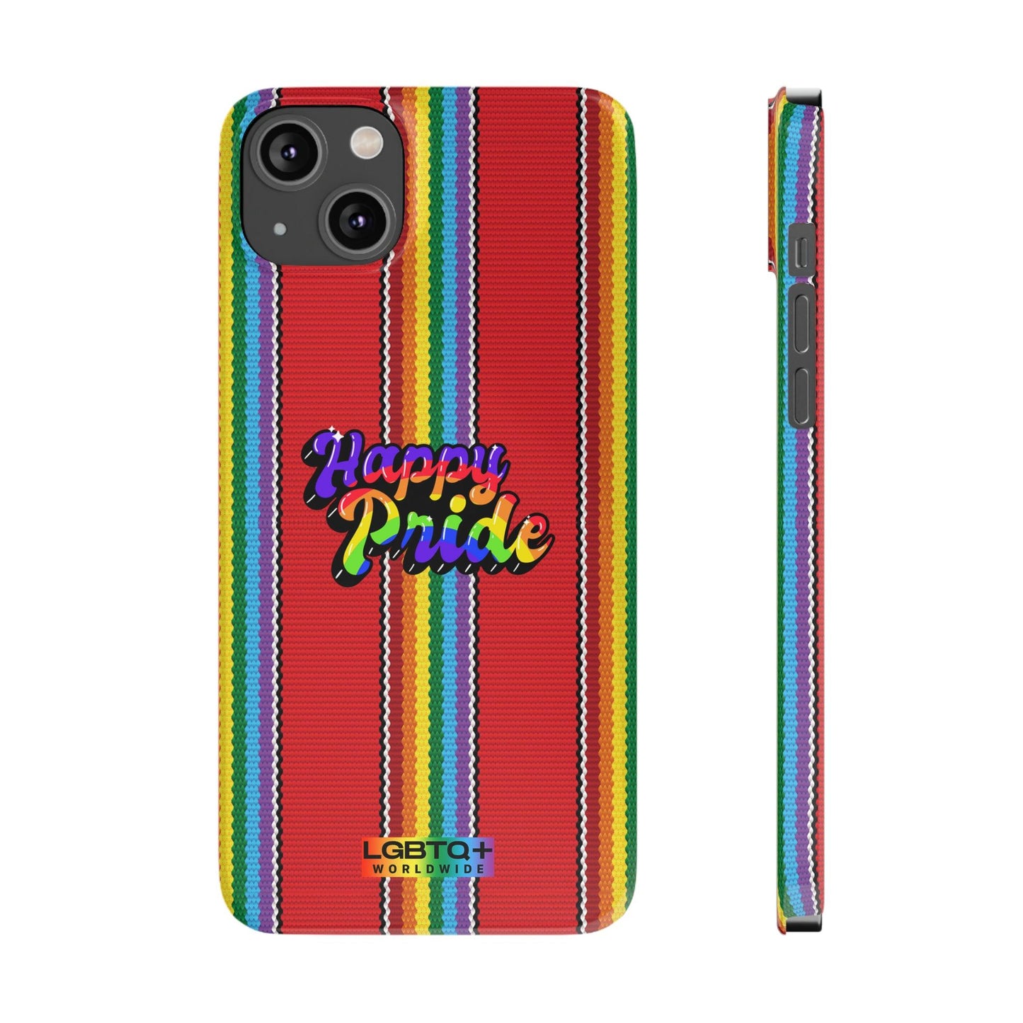 LGBTQWorldwide - ,,HAPPY PRIDE" Handyhülle Accessories, Back-to-School, card, Glossy, iPhone, iPhone Cases, Phone accessory, Phone Cases, Samsung Cases, Slim lgbtq Bekleidung Accessoires unisex Zubehör