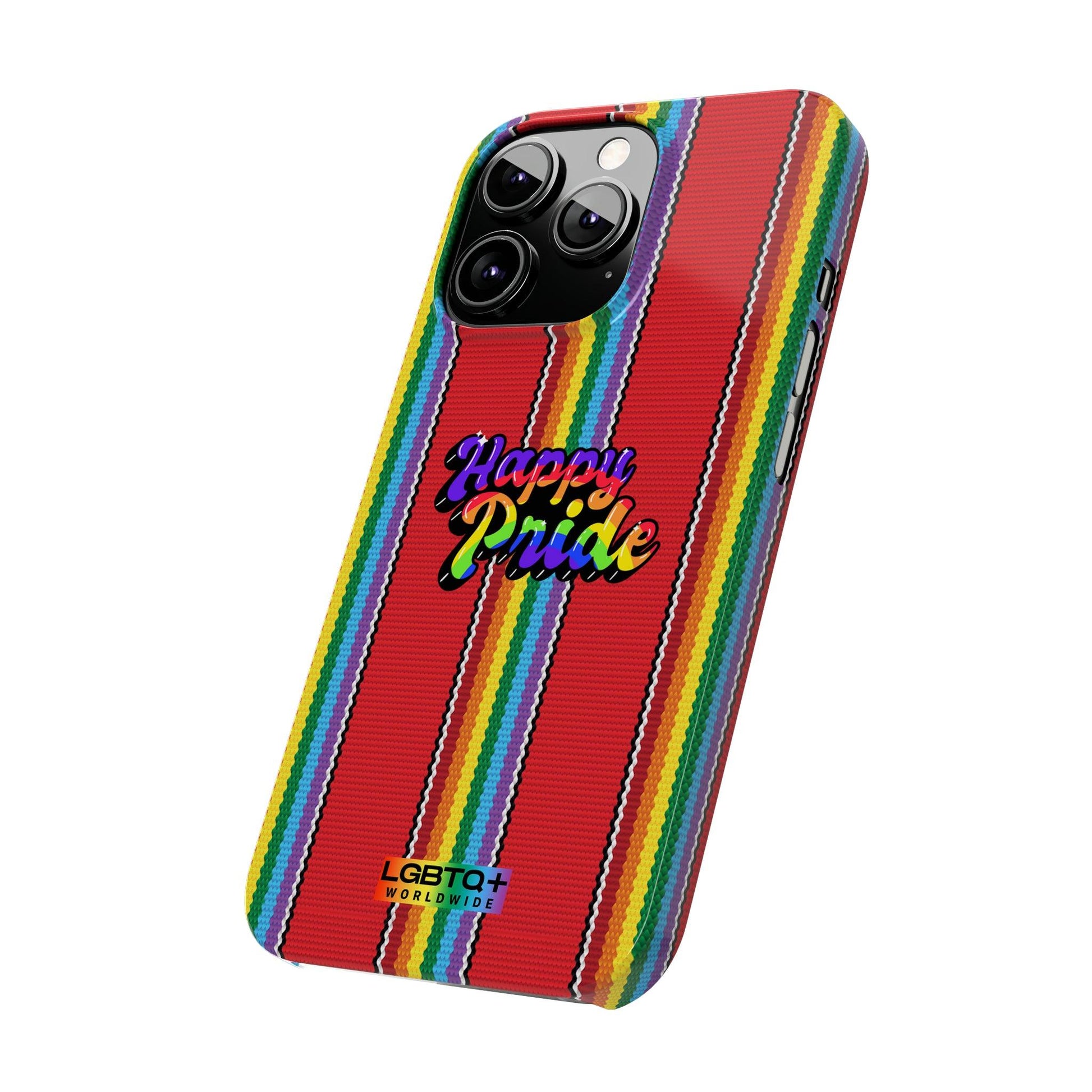 LGBTQWorldwide - ,,HAPPY PRIDE" Handyhülle Accessories, Back-to-School, card, Glossy, iPhone, iPhone Cases, Phone accessory, Phone Cases, Samsung Cases, Slim lgbtq Bekleidung Accessoires unisex Zubehör