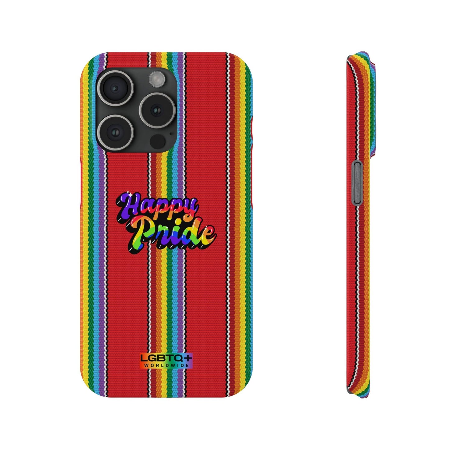 LGBTQWorldwide - ,,HAPPY PRIDE" Handyhülle Accessories, Back-to-School, card, Glossy, iPhone, iPhone Cases, Phone accessory, Phone Cases, Samsung Cases, Slim lgbtq Bekleidung Accessoires unisex Zubehör