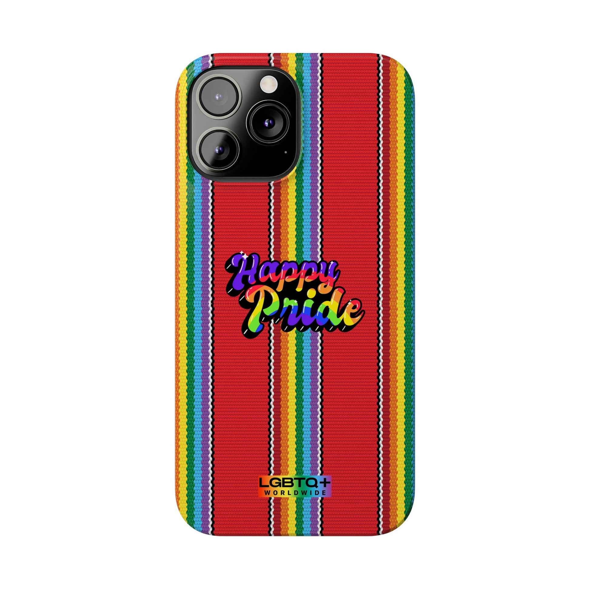 LGBTQWorldwide - ,,HAPPY PRIDE" Handyhülle Accessories, Back-to-School, card, Glossy, iPhone, iPhone Cases, Phone accessory, Phone Cases, Samsung Cases, Slim lgbtq Bekleidung Accessoires unisex Zubehör