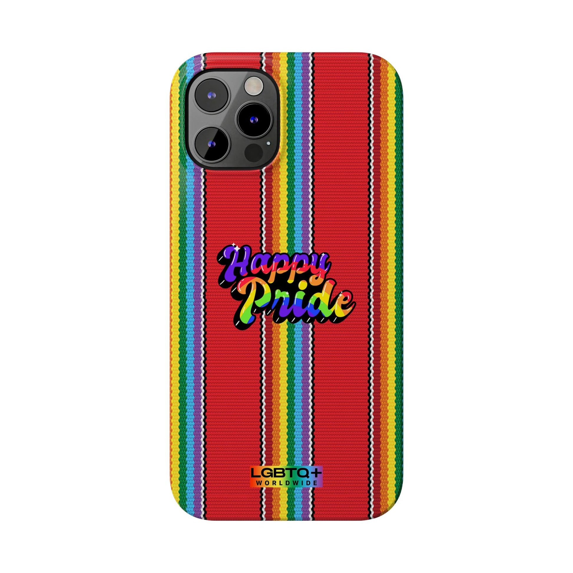 LGBTQWorldwide - ,,HAPPY PRIDE" Handyhülle Accessories, Back-to-School, card, Glossy, iPhone, iPhone Cases, Phone accessory, Phone Cases, Samsung Cases, Slim lgbtq Bekleidung Accessoires unisex Zubehör