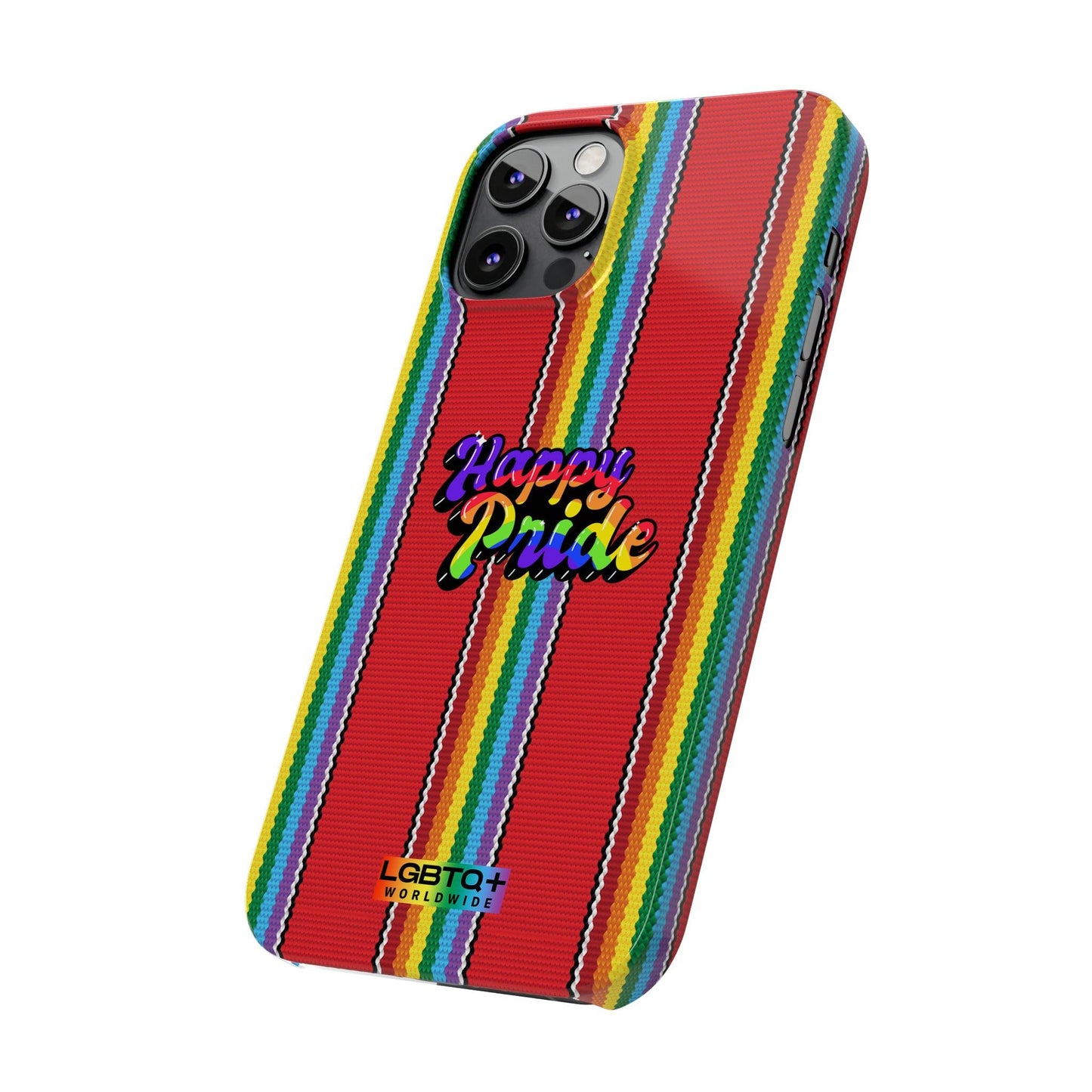 LGBTQWorldwide - ,,HAPPY PRIDE" Handyhülle Accessories, Back-to-School, card, Glossy, iPhone, iPhone Cases, Phone accessory, Phone Cases, Samsung Cases, Slim lgbtq Bekleidung Accessoires unisex Zubehör