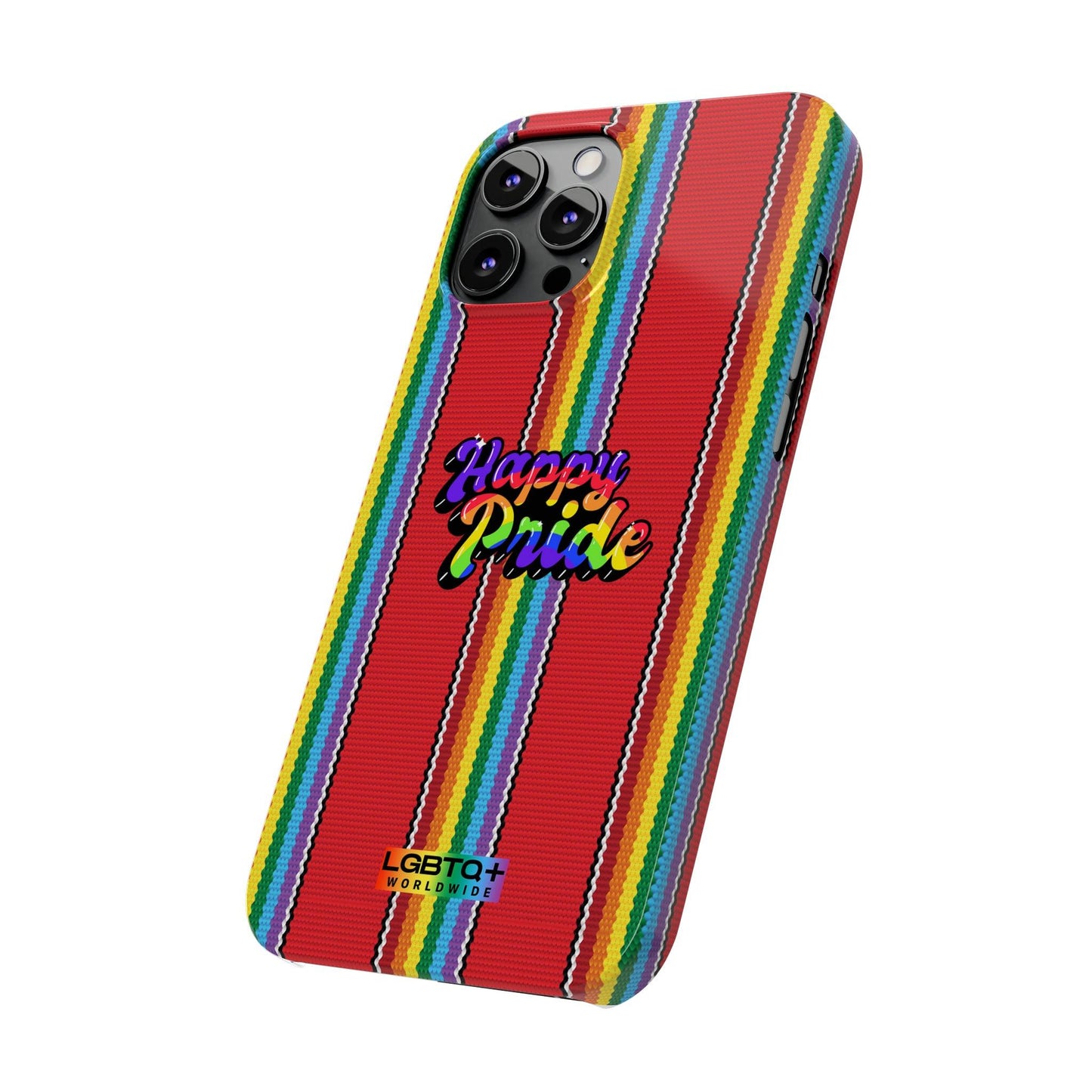 LGBTQWorldwide - ,,HAPPY PRIDE" Handyhülle Accessories, Back-to-School, card, Glossy, iPhone, iPhone Cases, Phone accessory, Phone Cases, Samsung Cases, Slim lgbtq Bekleidung Accessoires unisex Zubehör