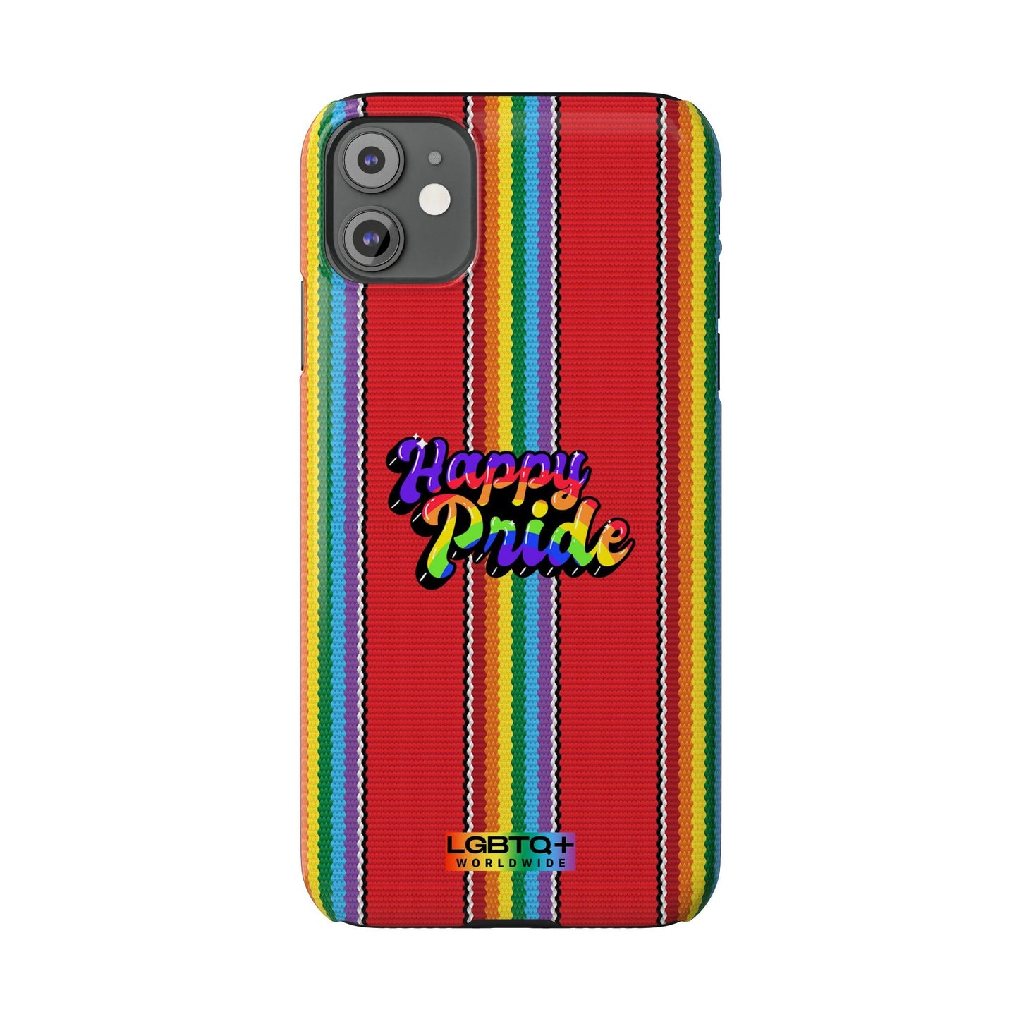 LGBTQWorldwide - ,,HAPPY PRIDE" Handyhülle Accessories, Back-to-School, card, Glossy, iPhone, iPhone Cases, Phone accessory, Phone Cases, Samsung Cases, Slim lgbtq Bekleidung Accessoires unisex Zubehör