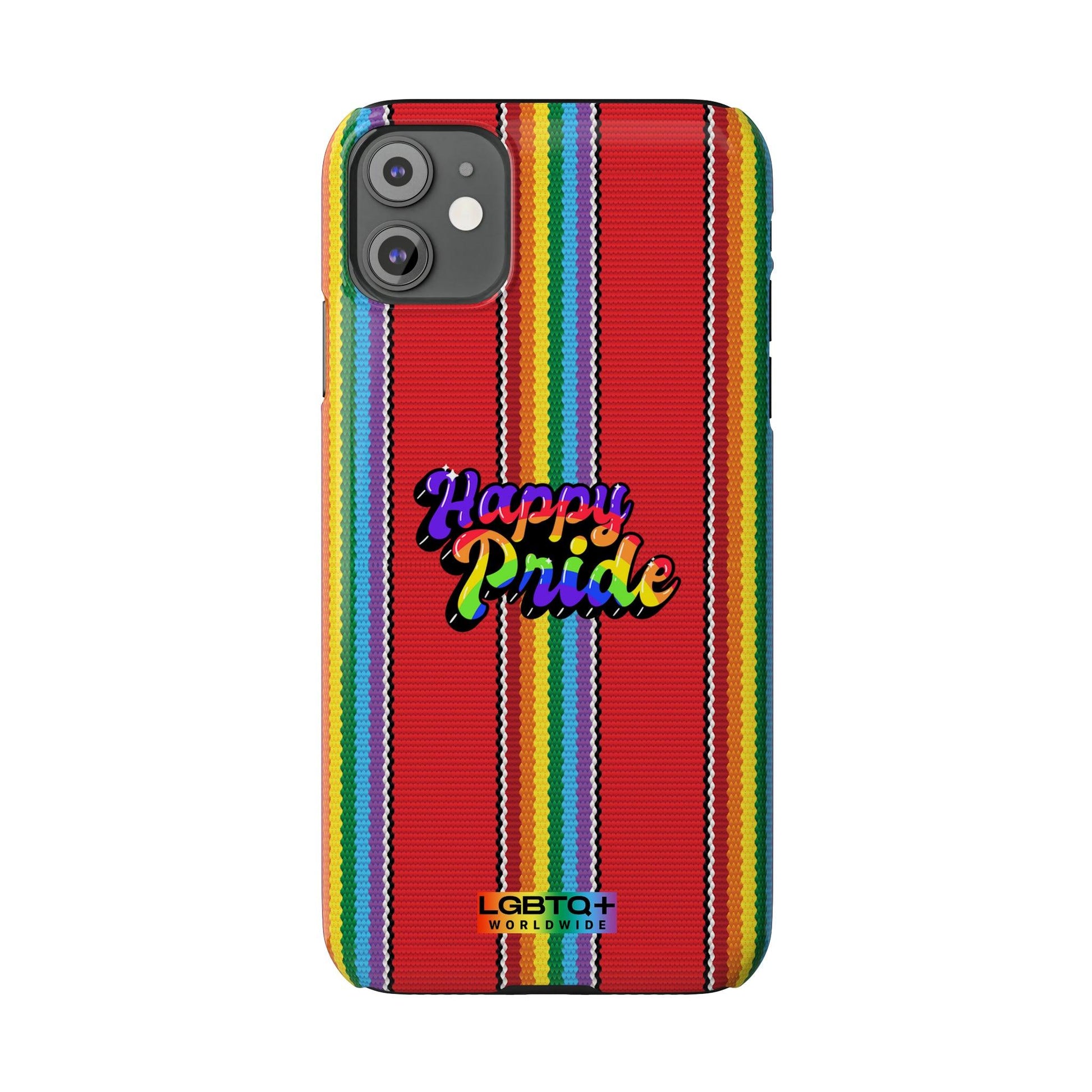 LGBTQWorldwide - ,,HAPPY PRIDE" Handyhülle Accessories, Back-to-School, card, Glossy, iPhone, iPhone Cases, Phone accessory, Phone Cases, Samsung Cases, Slim lgbtq Bekleidung Accessoires unisex Zubehör