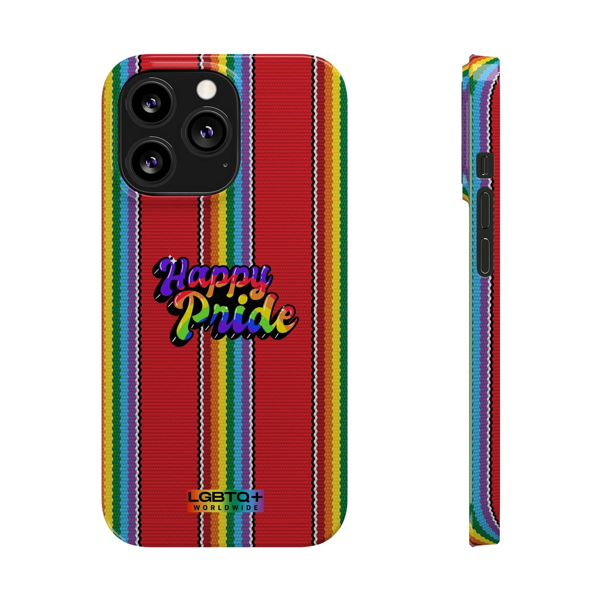 LGBTQWorldwide - ,,HAPPY PRIDE" Handyhülle Accessories, Back-to-School, card, Glossy, iPhone, iPhone Cases, Phone accessory, Phone Cases, Samsung Cases, Slim lgbtq Bekleidung Accessoires unisex Zubehör