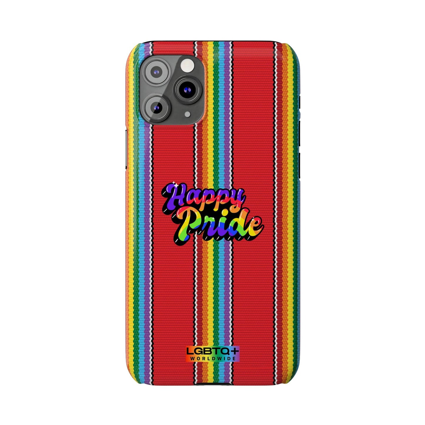 LGBTQWorldwide - ,,HAPPY PRIDE" Handyhülle Accessories, Back-to-School, card, Glossy, iPhone, iPhone Cases, Phone accessory, Phone Cases, Samsung Cases, Slim lgbtq Bekleidung Accessoires unisex Zubehör