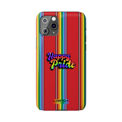 LGBTQWorldwide - ,,HAPPY PRIDE" Handyhülle Accessories, Back-to-School, card, Glossy, iPhone, iPhone Cases, Phone accessory, Phone Cases, Samsung Cases, Slim lgbtq Bekleidung Accessoires unisex Zubehör