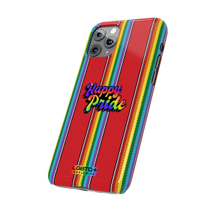 LGBTQWorldwide - ,,HAPPY PRIDE" Handyhülle Accessories, Back-to-School, card, Glossy, iPhone, iPhone Cases, Phone accessory, Phone Cases, Samsung Cases, Slim lgbtq Bekleidung Accessoires unisex Zubehör