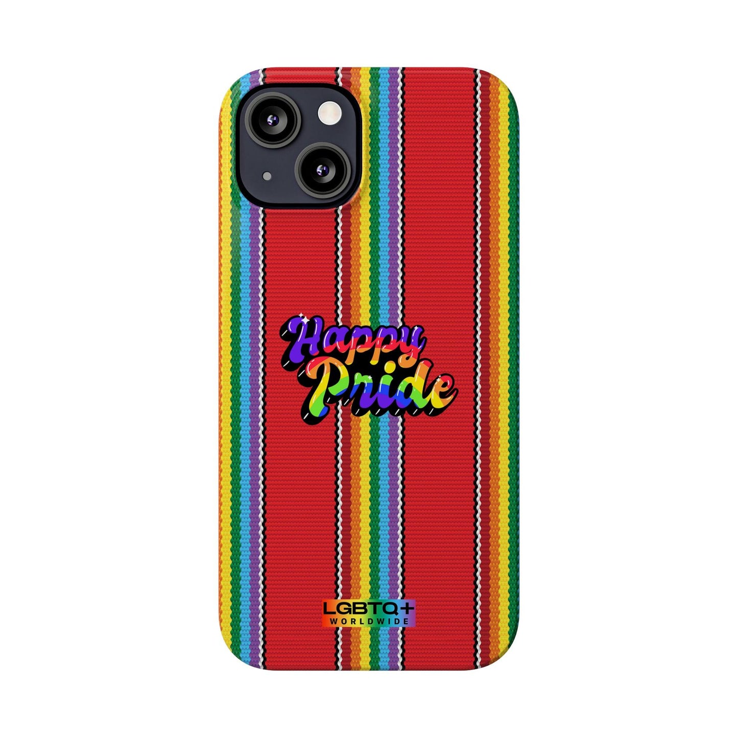 LGBTQWorldwide - ,,HAPPY PRIDE" Handyhülle Accessories, Back-to-School, card, Glossy, iPhone, iPhone Cases, Phone accessory, Phone Cases, Samsung Cases, Slim lgbtq Bekleidung Accessoires unisex Zubehör