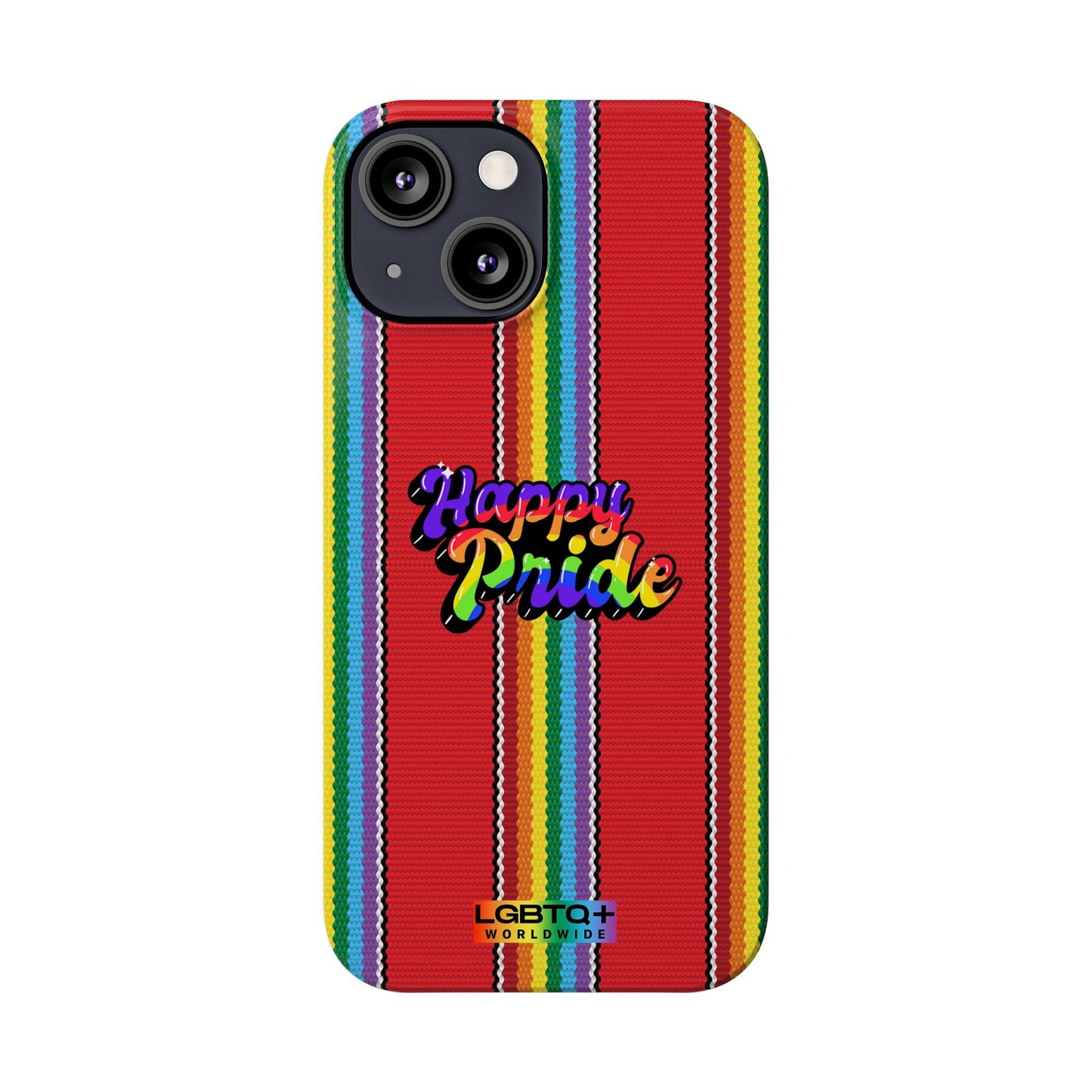 LGBTQWorldwide - ,,HAPPY PRIDE" Handyhülle Accessories, Back-to-School, card, Glossy, iPhone, iPhone Cases, Phone accessory, Phone Cases, Samsung Cases, Slim lgbtq Bekleidung Accessoires unisex Zubehör