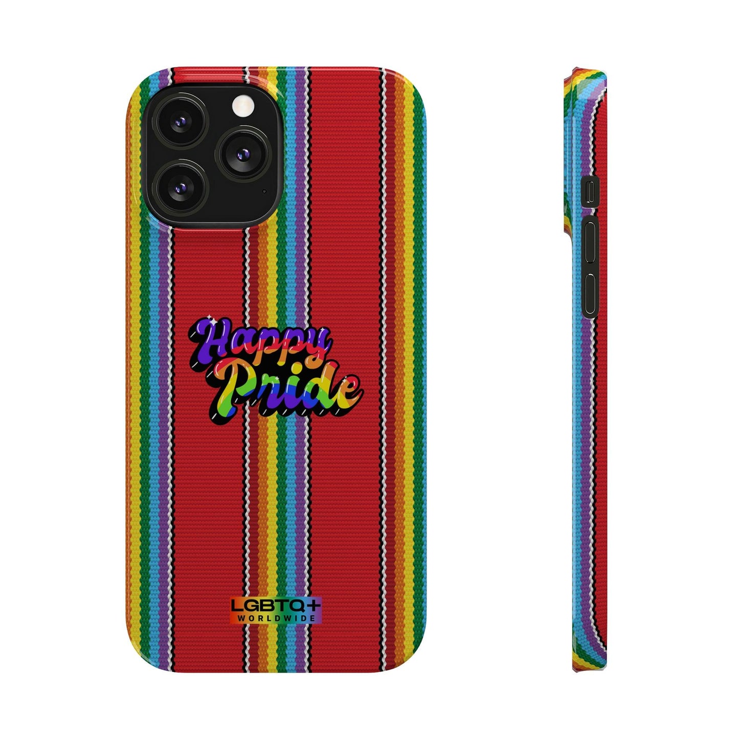 LGBTQWorldwide - ,,HAPPY PRIDE" Handyhülle Accessories, Back-to-School, card, Glossy, iPhone, iPhone Cases, Phone accessory, Phone Cases, Samsung Cases, Slim lgbtq Bekleidung Accessoires unisex Zubehör