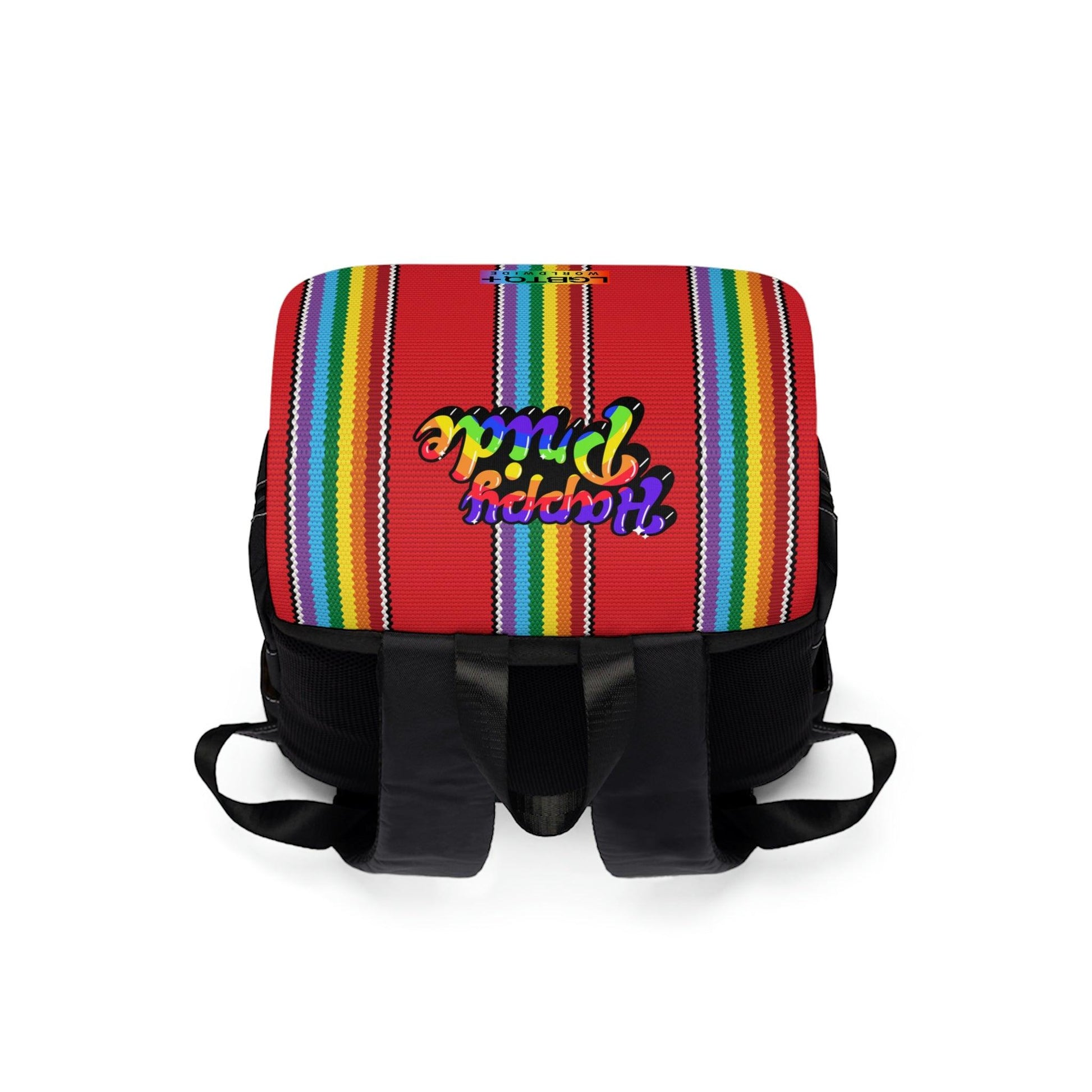 LGBTQWorldwide - ,,HAPPY PRIDE" Unisex Rucksack Accessoires, Accessories, All, All Over Print, AOP, Back packs, backpack, Backpacks, Bags, Men's Clothing lgbtq Bekleidung Accessoires unisex Zubehör