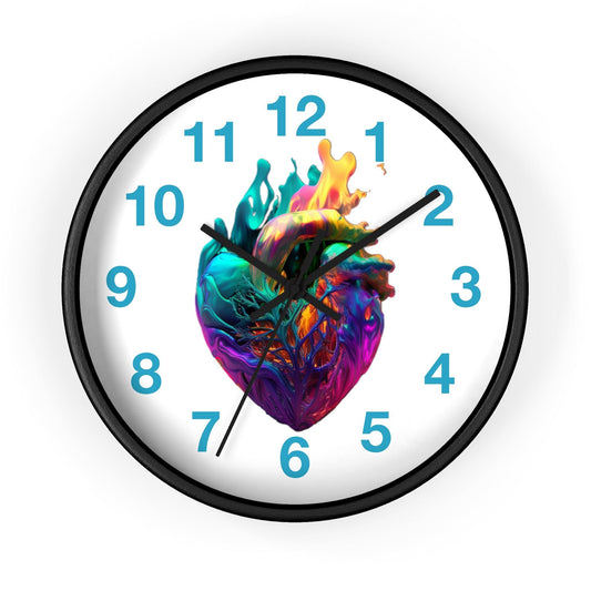 LGBTQWorldwide - ,,HERZ" Accessories, clock, Clocks, home, Home & Living, Home Decor, Indoor lgbtq Bekleidung Accessoires unisex Zubehör