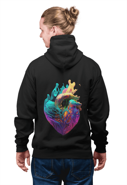 LGBTQWorldwide - ,,HERZ" ai, DTG, Eco-friendly, Hoodies, Men's Clothing, Recycled, Unisex, Vegan, Women's Clothing lgbtq Bekleidung Accessoires unisex Zubehör