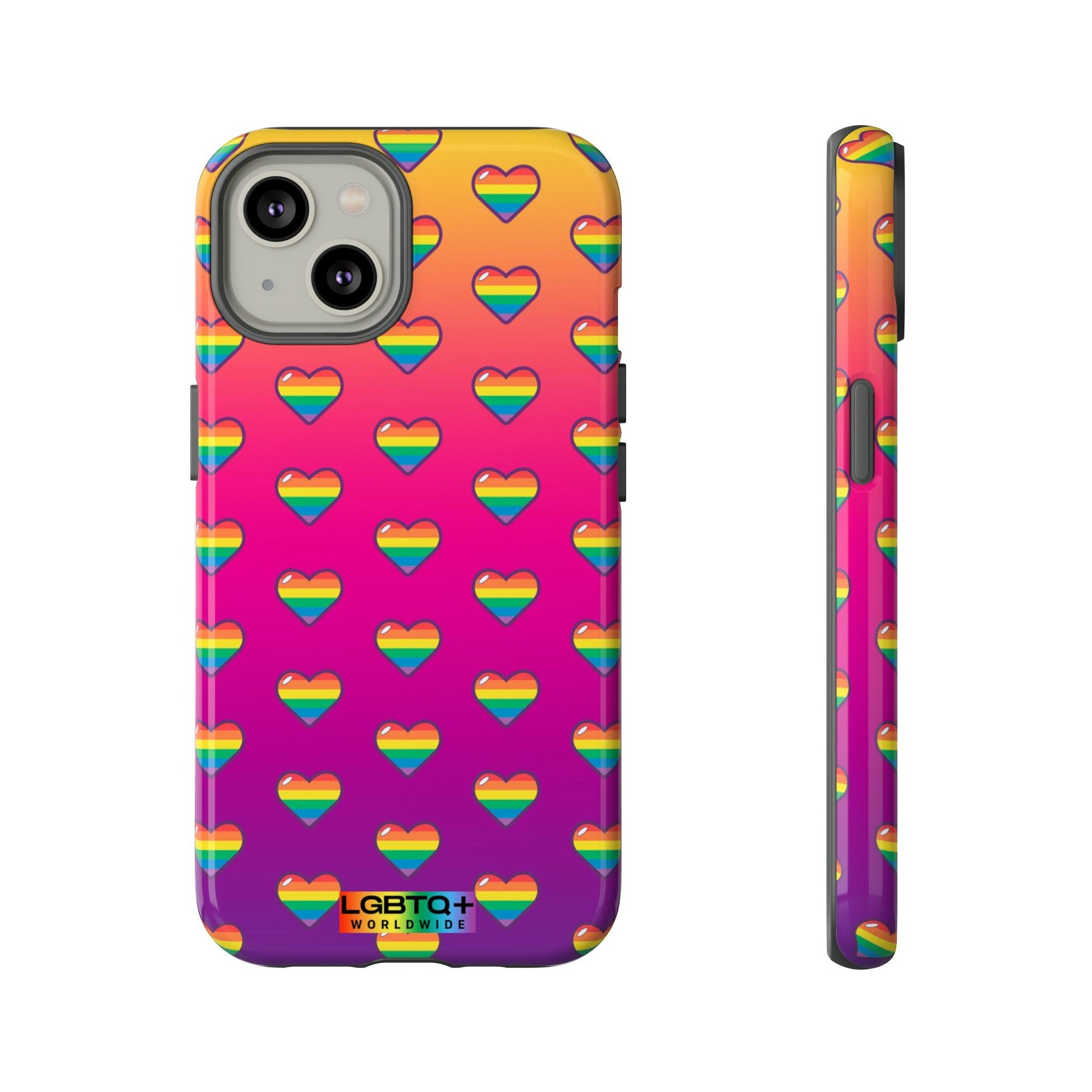 LGBTQWorldwide - ,,HERZ" Doppelgehäuse Handyhülle Accessories, Glossy, iPhone Cases, Matte, Phone accessory, Phone Cases, Samsung Cases, Thermo, Valentine's Day Picks lgbtq Bekleidung Accessoires unisex Zubehör