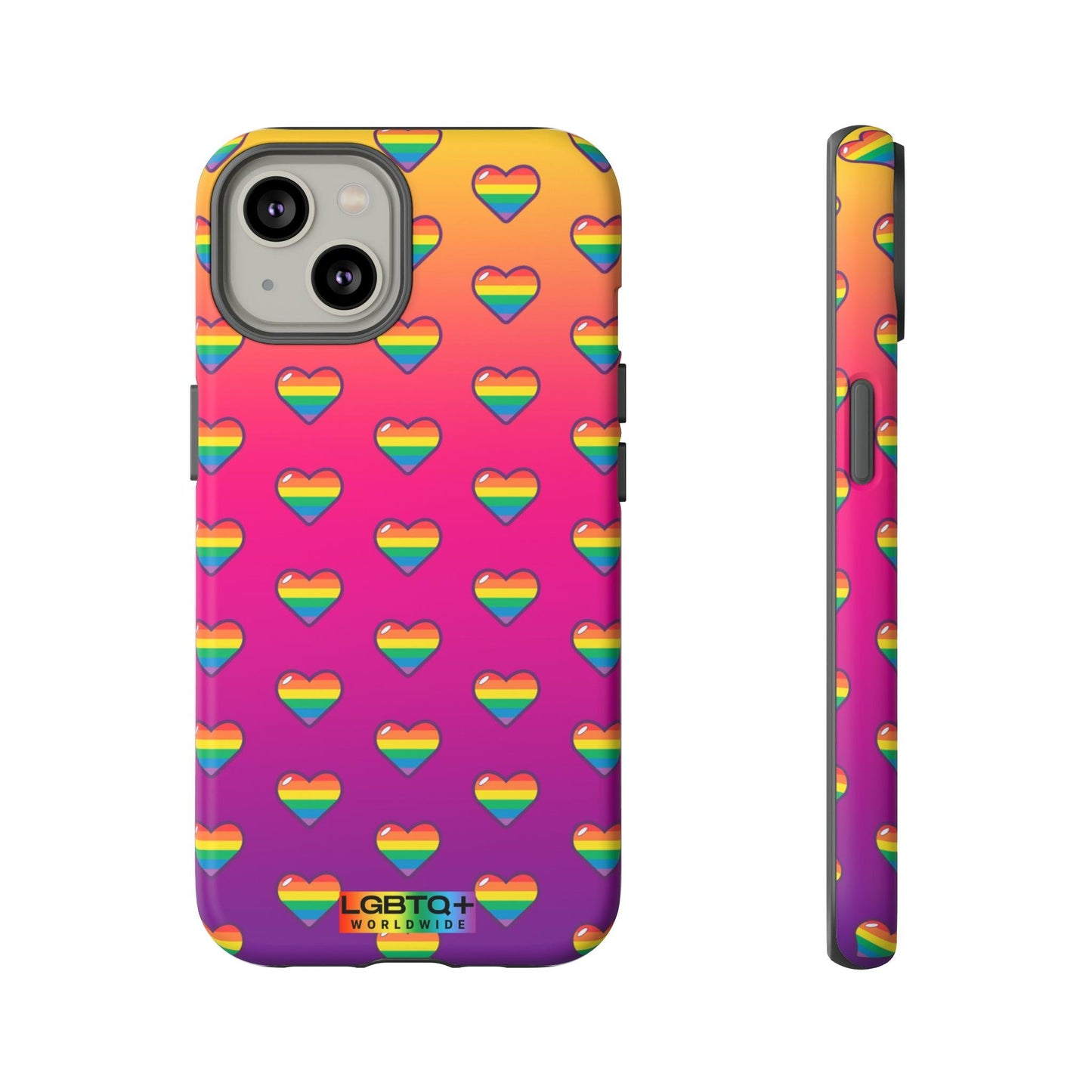 LGBTQWorldwide - ,,HERZ" Doppelgehäuse Handyhülle Accessories, Glossy, iPhone Cases, Matte, Phone accessory, Phone Cases, Samsung Cases, Thermo, Valentine's Day Picks lgbtq Bekleidung Accessoires unisex Zubehör