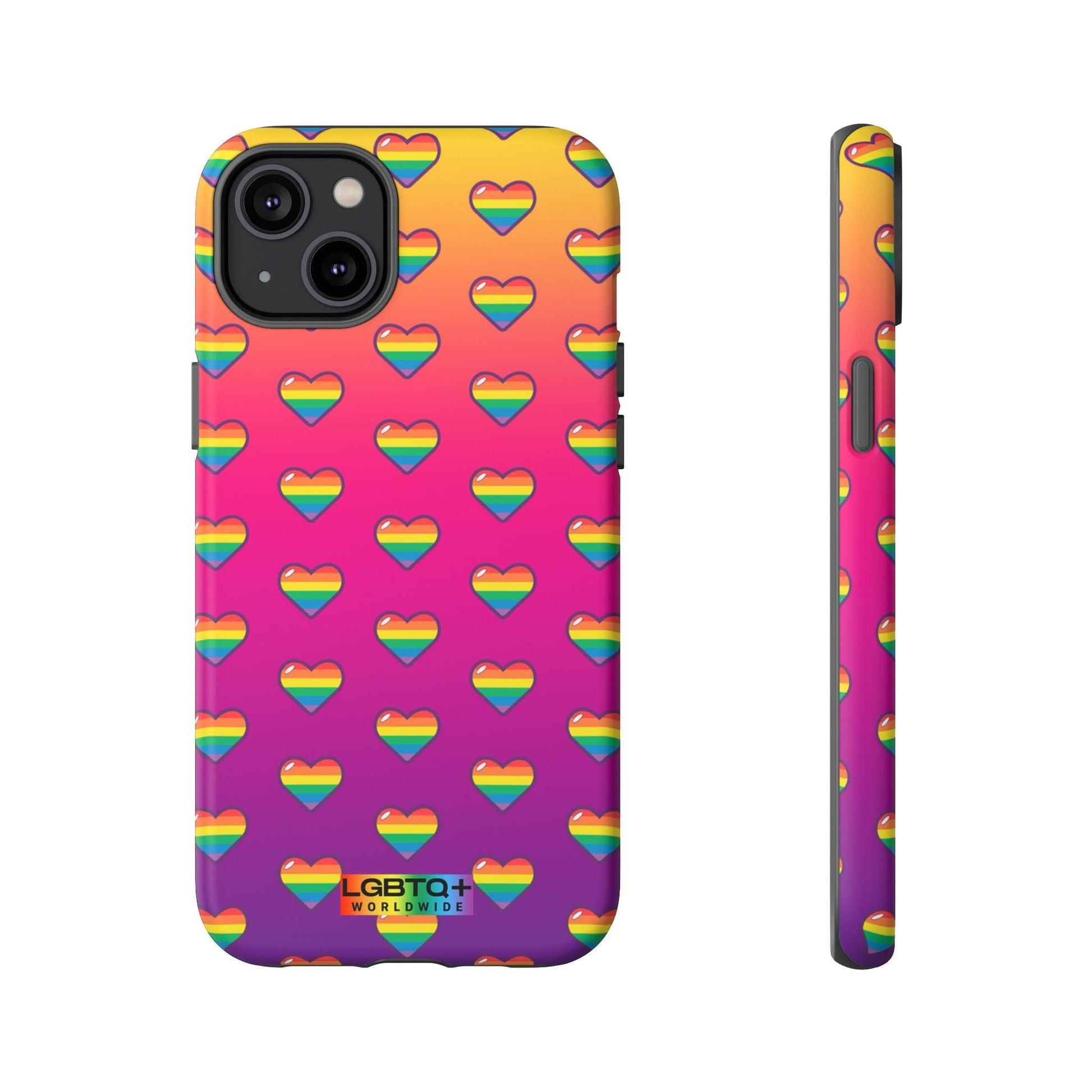 LGBTQWorldwide - ,,HERZ" Doppelgehäuse Handyhülle Accessories, Glossy, iPhone Cases, Matte, Phone accessory, Phone Cases, Samsung Cases, Thermo, Valentine's Day Picks lgbtq Bekleidung Accessoires unisex Zubehör