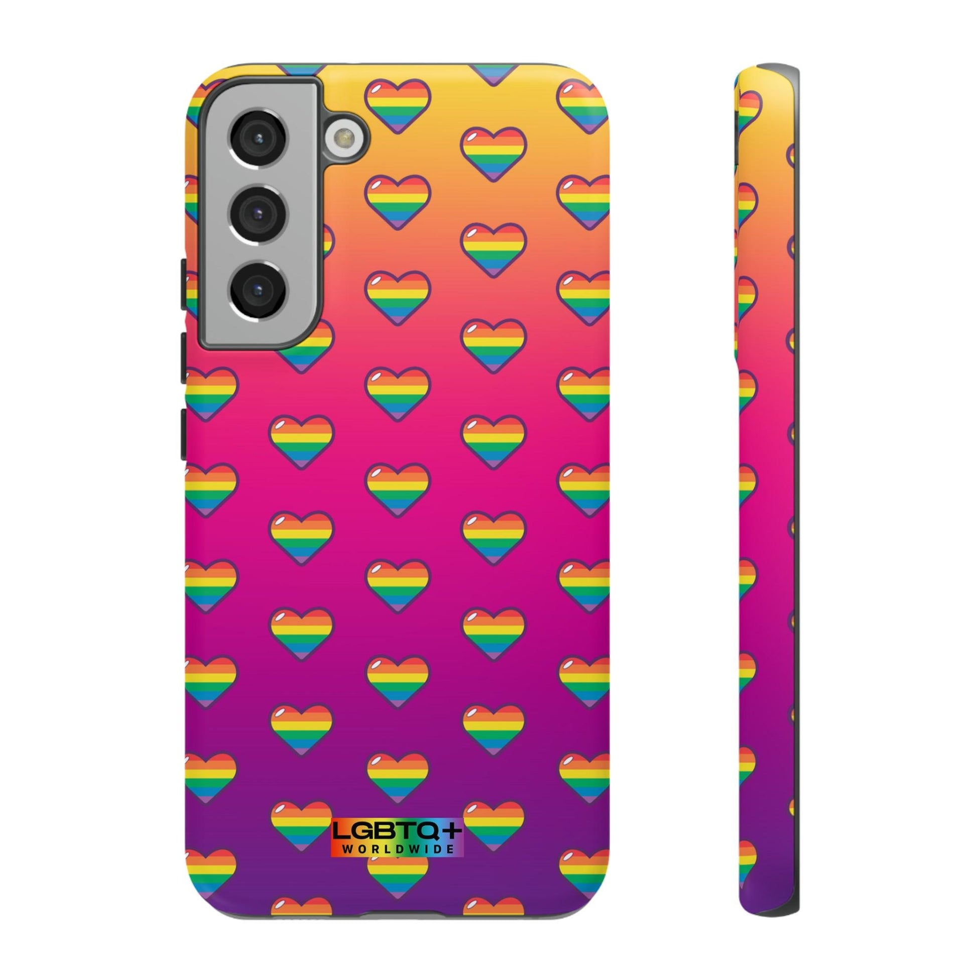 LGBTQWorldwide - ,,HERZ" Doppelgehäuse Handyhülle Accessories, Glossy, iPhone Cases, Matte, Phone accessory, Phone Cases, Samsung Cases, Thermo, Valentine's Day Picks lgbtq Bekleidung Accessoires unisex Zubehör