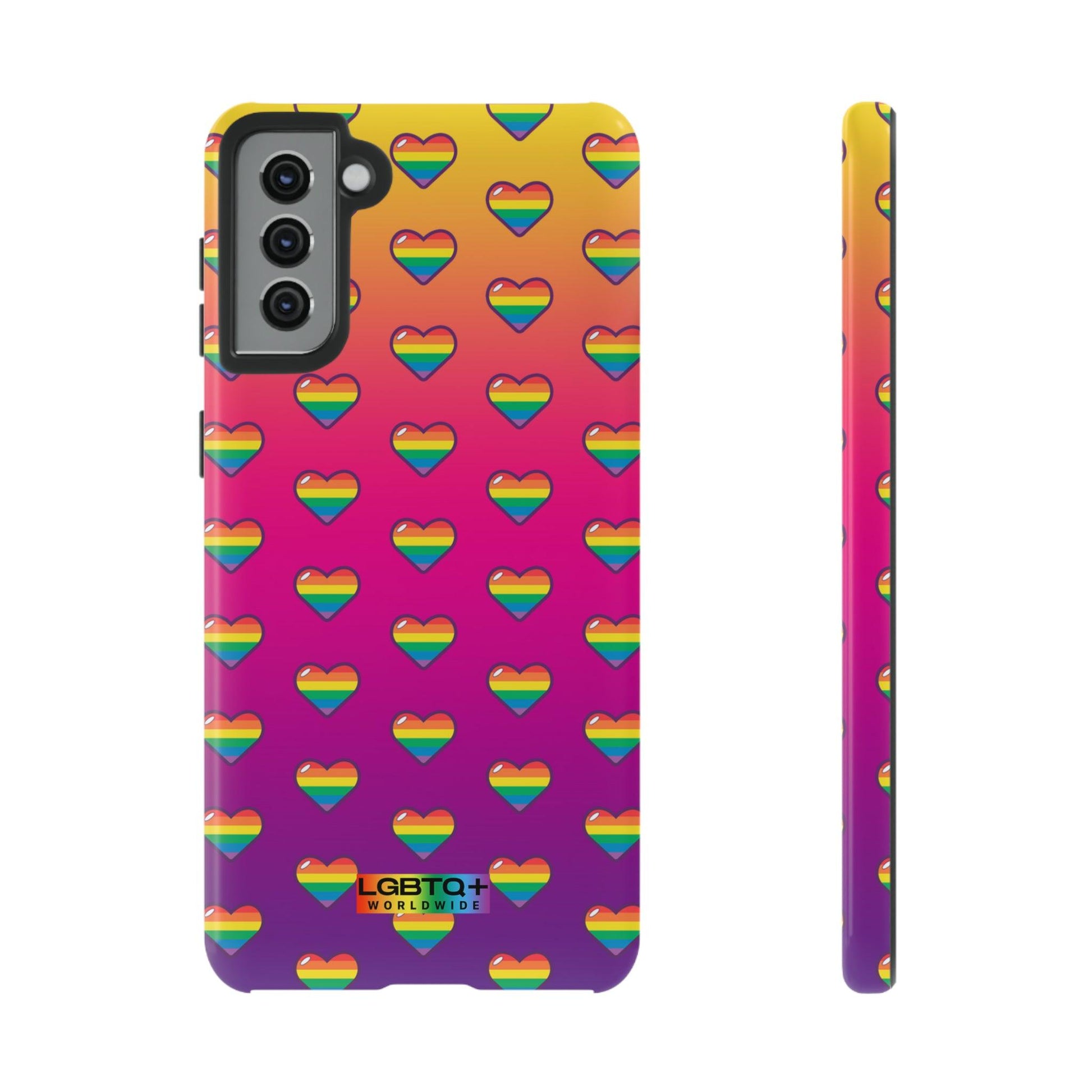 LGBTQWorldwide - ,,HERZ" Doppelgehäuse Handyhülle Accessories, Glossy, iPhone Cases, Matte, Phone accessory, Phone Cases, Samsung Cases, Thermo, Valentine's Day Picks lgbtq Bekleidung Accessoires unisex Zubehör