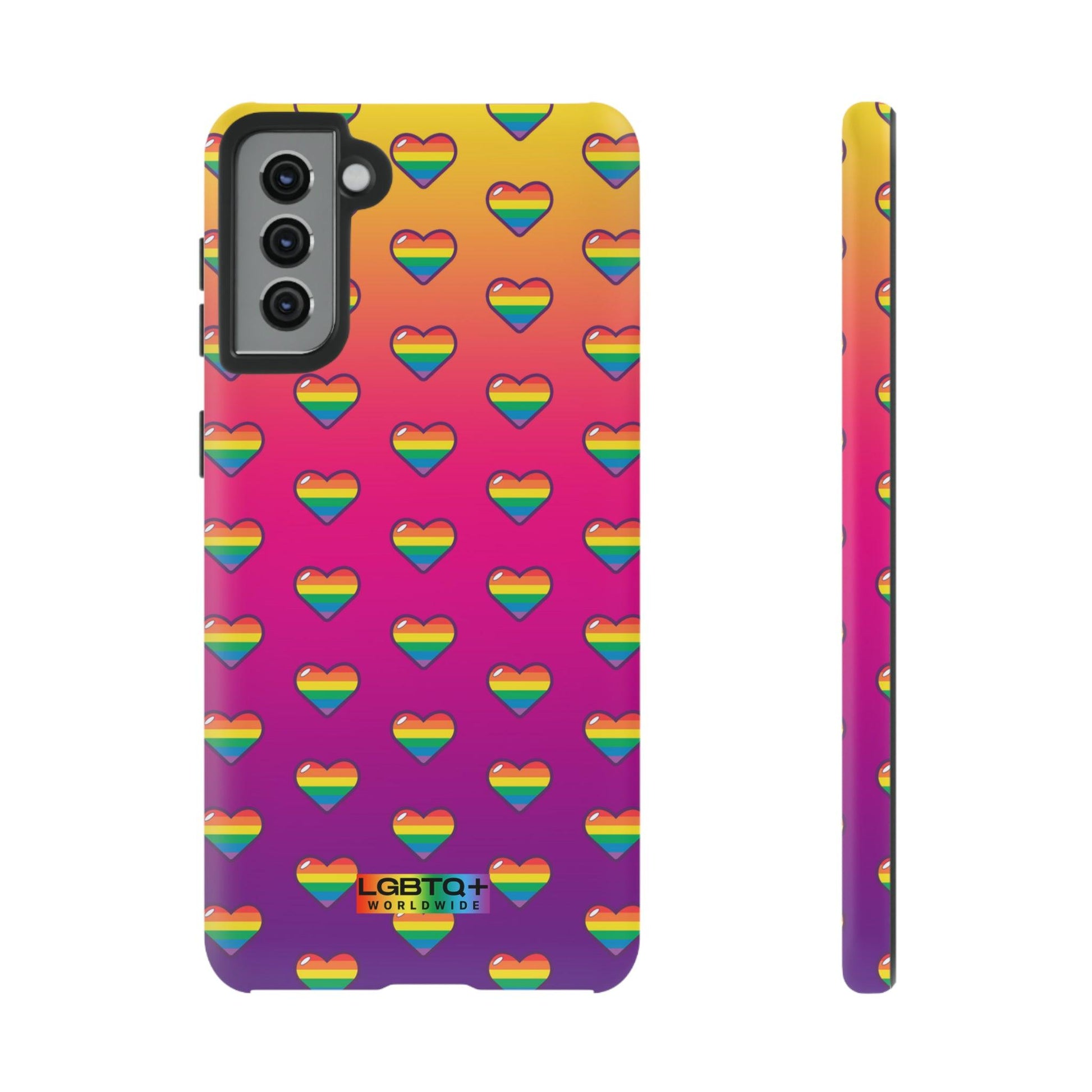 LGBTQWorldwide - ,,HERZ" Doppelgehäuse Handyhülle Accessories, Glossy, iPhone Cases, Matte, Phone accessory, Phone Cases, Samsung Cases, Thermo, Valentine's Day Picks lgbtq Bekleidung Accessoires unisex Zubehör