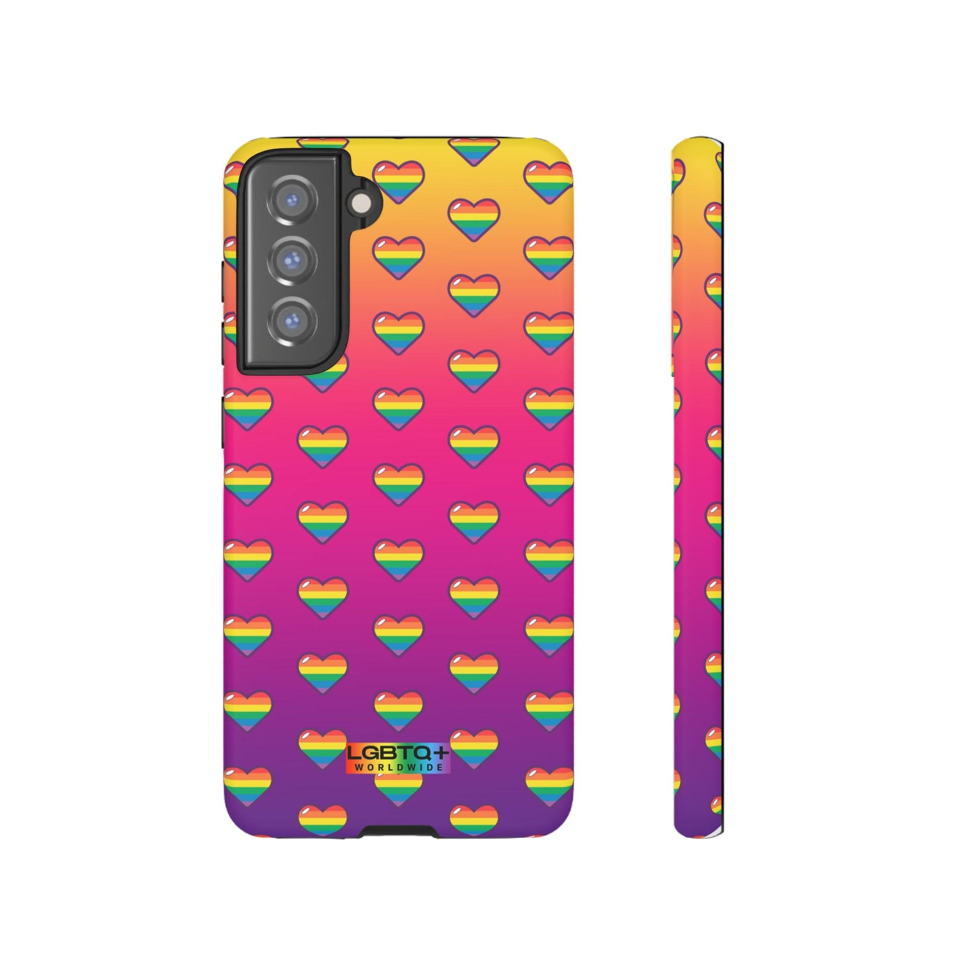 LGBTQWorldwide - ,,HERZ" Doppelgehäuse Handyhülle Accessories, Glossy, iPhone Cases, Matte, Phone accessory, Phone Cases, Samsung Cases, Thermo, Valentine's Day Picks lgbtq Bekleidung Accessoires unisex Zubehör