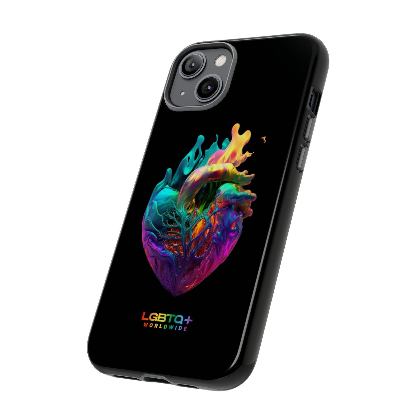 LGBTQWorldwide - ,,HERZ" Doppelgehäuse Handyhülle Accessories, Glossy, iPhone Cases, Matte, Phone accessory, Phone Cases, Samsung Cases, tough, Valentine's Day Picks lgbtq Bekleidung Accessoires unisex Zubehör