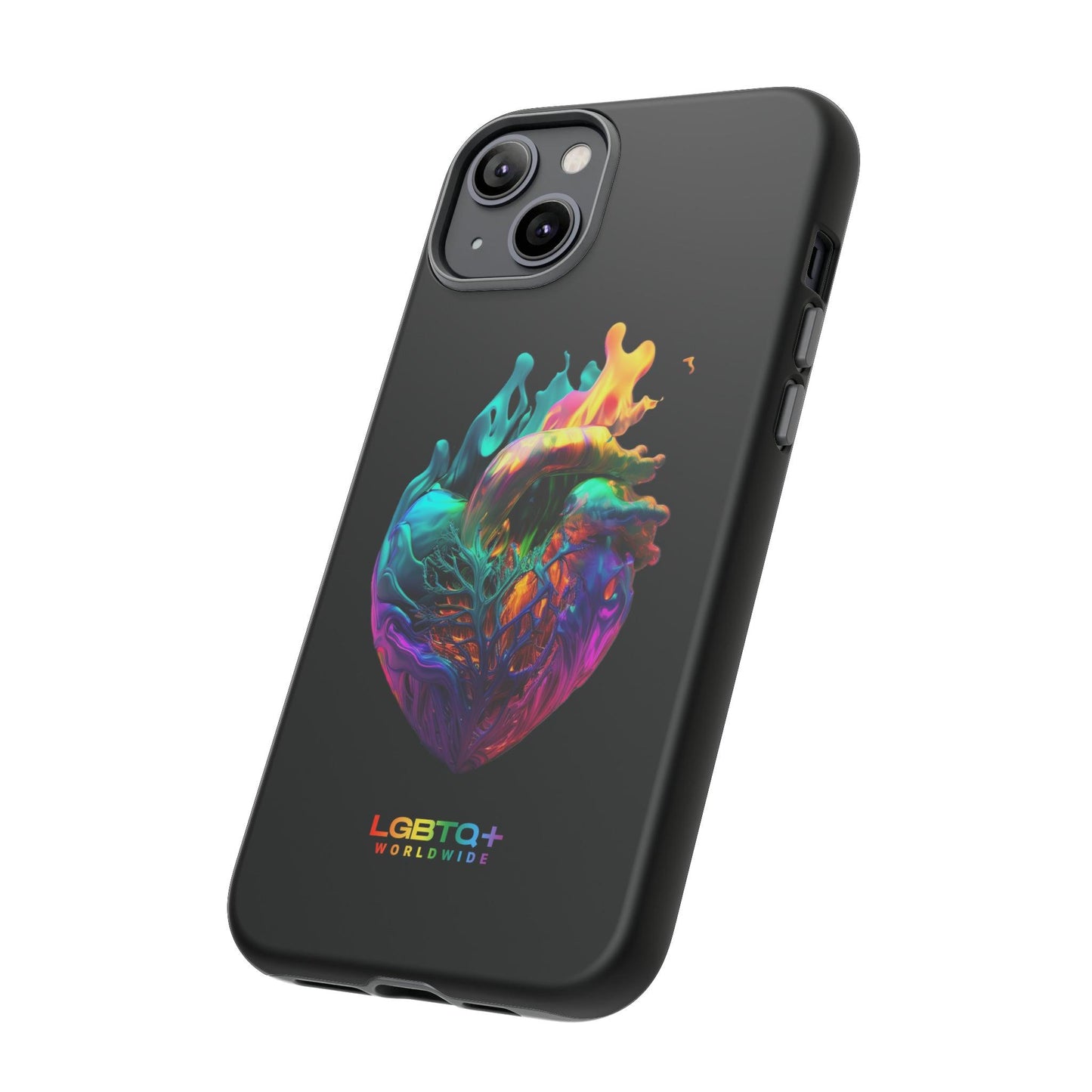 LGBTQWorldwide - ,,HERZ" Doppelgehäuse Handyhülle Accessories, Glossy, iPhone Cases, Matte, Phone accessory, Phone Cases, Samsung Cases, tough, Valentine's Day Picks lgbtq Bekleidung Accessoires unisex Zubehör