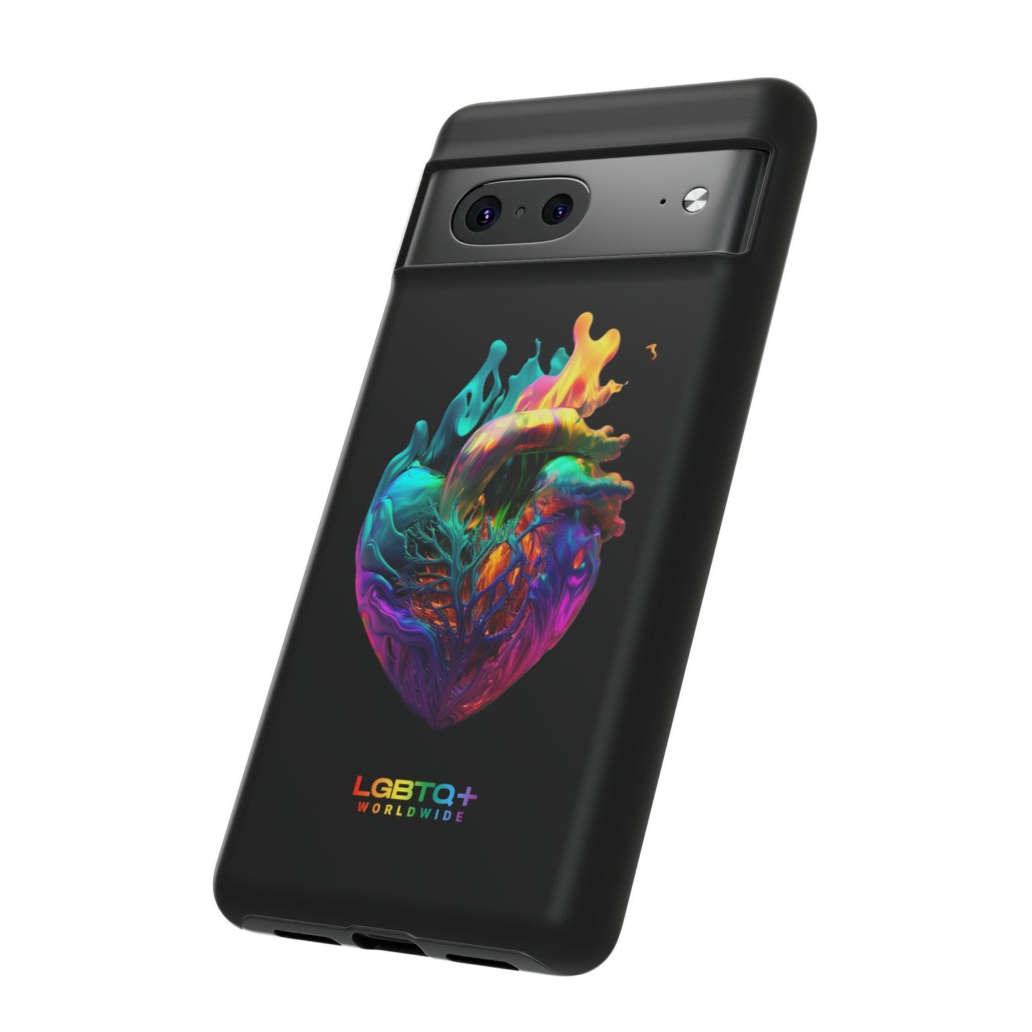 LGBTQWorldwide - ,,HERZ" Doppelgehäuse Handyhülle Accessories, Glossy, iPhone Cases, Matte, Phone accessory, Phone Cases, Samsung Cases, tough, Valentine's Day Picks lgbtq Bekleidung Accessoires unisex Zubehör