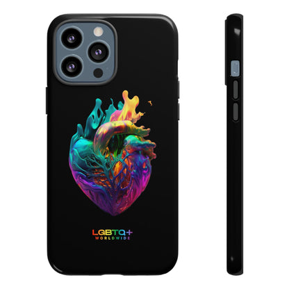 LGBTQWorldwide - ,,HERZ" Doppelgehäuse Handyhülle Accessories, Glossy, iPhone Cases, Matte, Phone accessory, Phone Cases, Samsung Cases, tough, Valentine's Day Picks lgbtq Bekleidung Accessoires unisex Zubehör