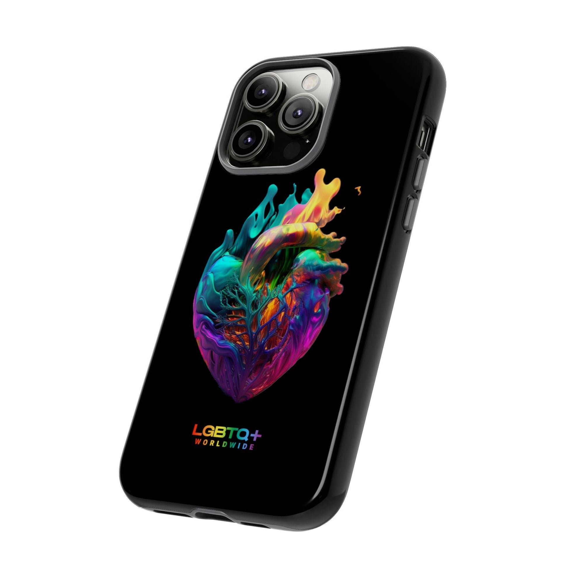 LGBTQWorldwide - ,,HERZ" Doppelgehäuse Handyhülle Accessories, Glossy, iPhone Cases, Matte, Phone accessory, Phone Cases, Samsung Cases, tough, Valentine's Day Picks lgbtq Bekleidung Accessoires unisex Zubehör