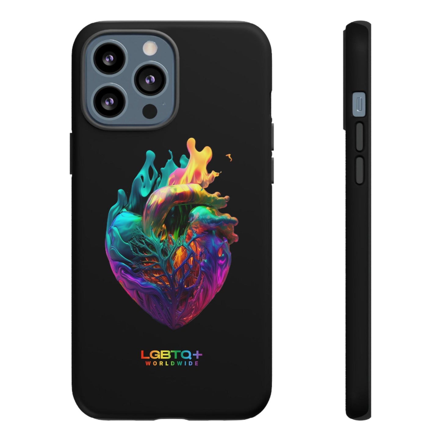 LGBTQWorldwide - ,,HERZ" Doppelgehäuse Handyhülle Accessories, Glossy, iPhone Cases, Matte, Phone accessory, Phone Cases, Samsung Cases, tough, Valentine's Day Picks lgbtq Bekleidung Accessoires unisex Zubehör