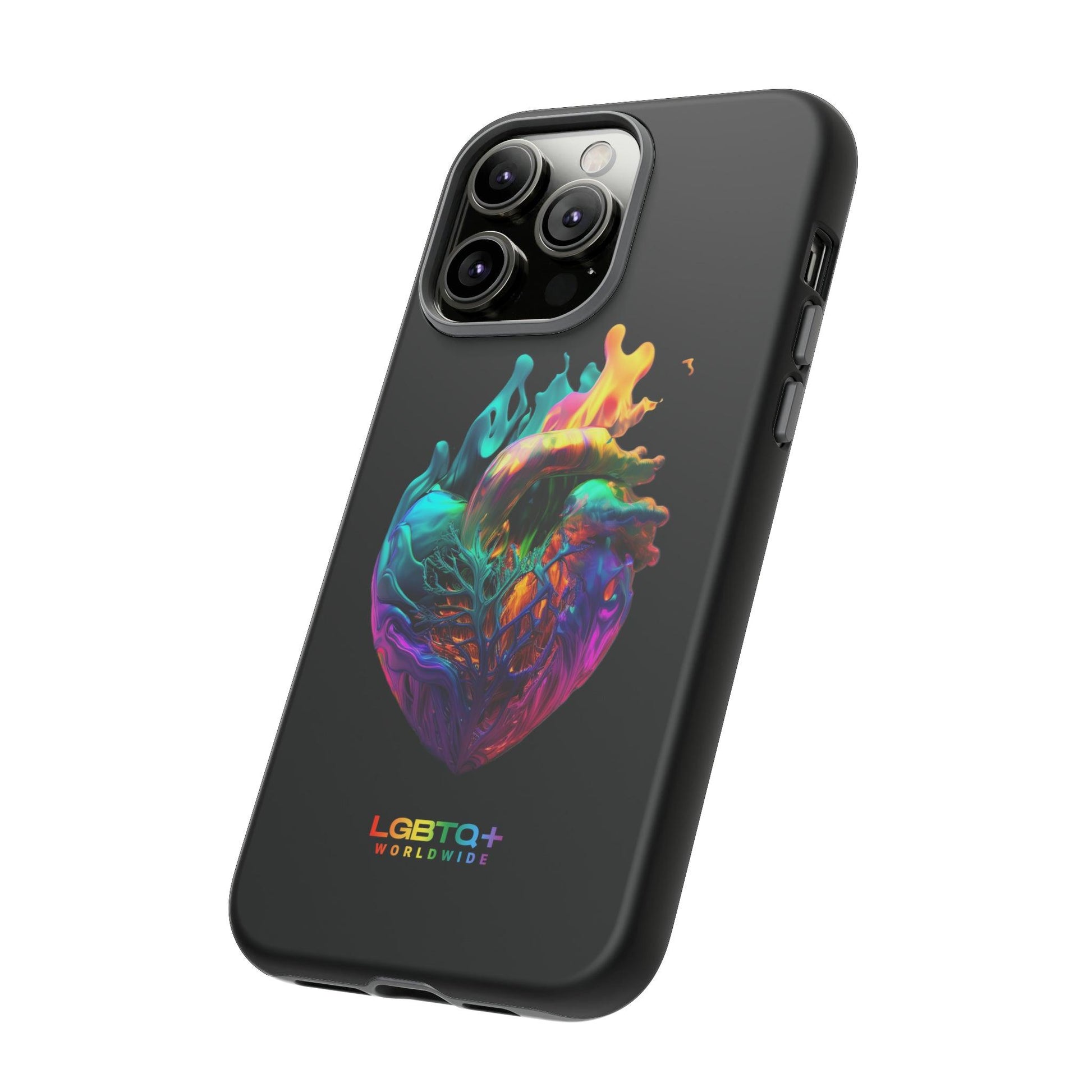 LGBTQWorldwide - ,,HERZ" Doppelgehäuse Handyhülle Accessories, Glossy, iPhone Cases, Matte, Phone accessory, Phone Cases, Samsung Cases, tough, Valentine's Day Picks lgbtq Bekleidung Accessoires unisex Zubehör