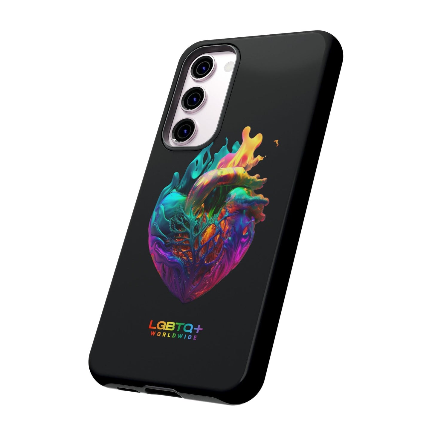 LGBTQWorldwide - ,,HERZ" Doppelgehäuse Handyhülle Accessories, Glossy, iPhone Cases, Matte, Phone accessory, Phone Cases, Samsung Cases, tough, Valentine's Day Picks lgbtq Bekleidung Accessoires unisex Zubehör