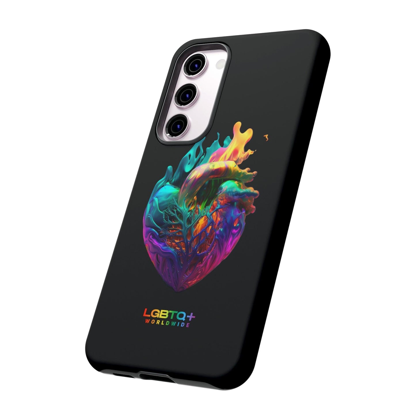 LGBTQWorldwide - ,,HERZ" Doppelgehäuse Handyhülle Accessories, Glossy, iPhone Cases, Matte, Phone accessory, Phone Cases, Samsung Cases, tough, Valentine's Day Picks lgbtq Bekleidung Accessoires unisex Zubehör