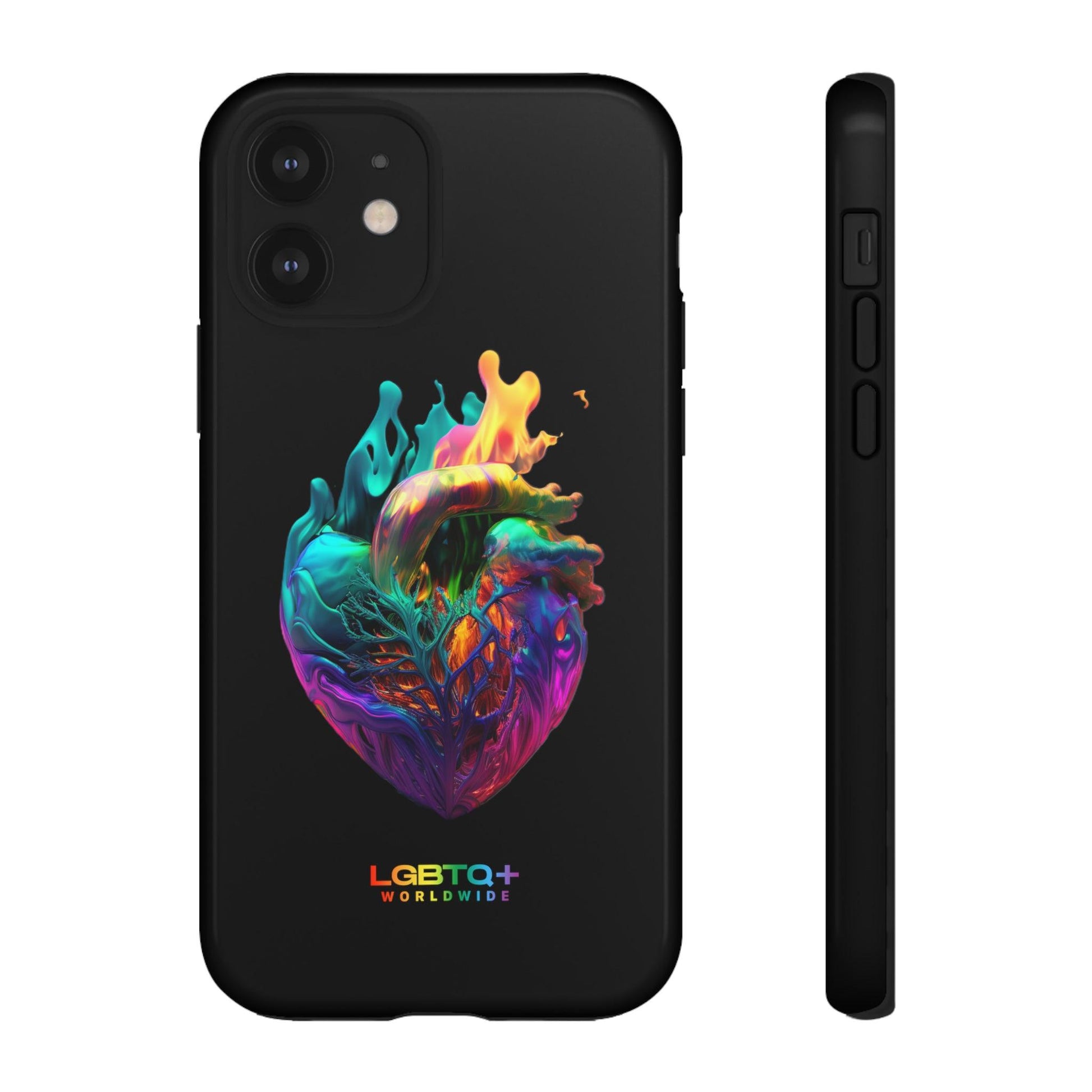 LGBTQWorldwide - ,,HERZ" Doppelgehäuse Handyhülle Accessories, Glossy, iPhone Cases, Matte, Phone accessory, Phone Cases, Samsung Cases, tough, Valentine's Day Picks lgbtq Bekleidung Accessoires unisex Zubehör