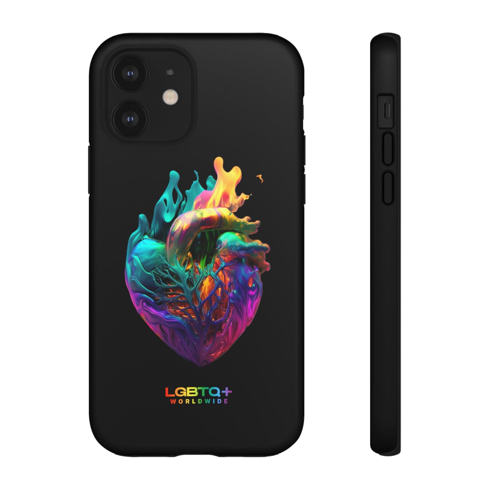 LGBTQWorldwide - ,,HERZ" Doppelgehäuse Handyhülle Accessories, Glossy, iPhone Cases, Matte, Phone accessory, Phone Cases, Samsung Cases, tough, Valentine's Day Picks lgbtq Bekleidung Accessoires unisex Zubehör