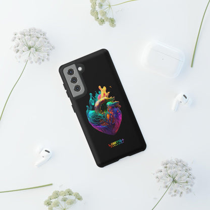 LGBTQWorldwide - ,,HERZ" Doppelgehäuse Handyhülle Accessories, Glossy, iPhone Cases, Matte, Phone accessory, Phone Cases, Samsung Cases, tough, Valentine's Day Picks lgbtq Bekleidung Accessoires unisex Zubehör