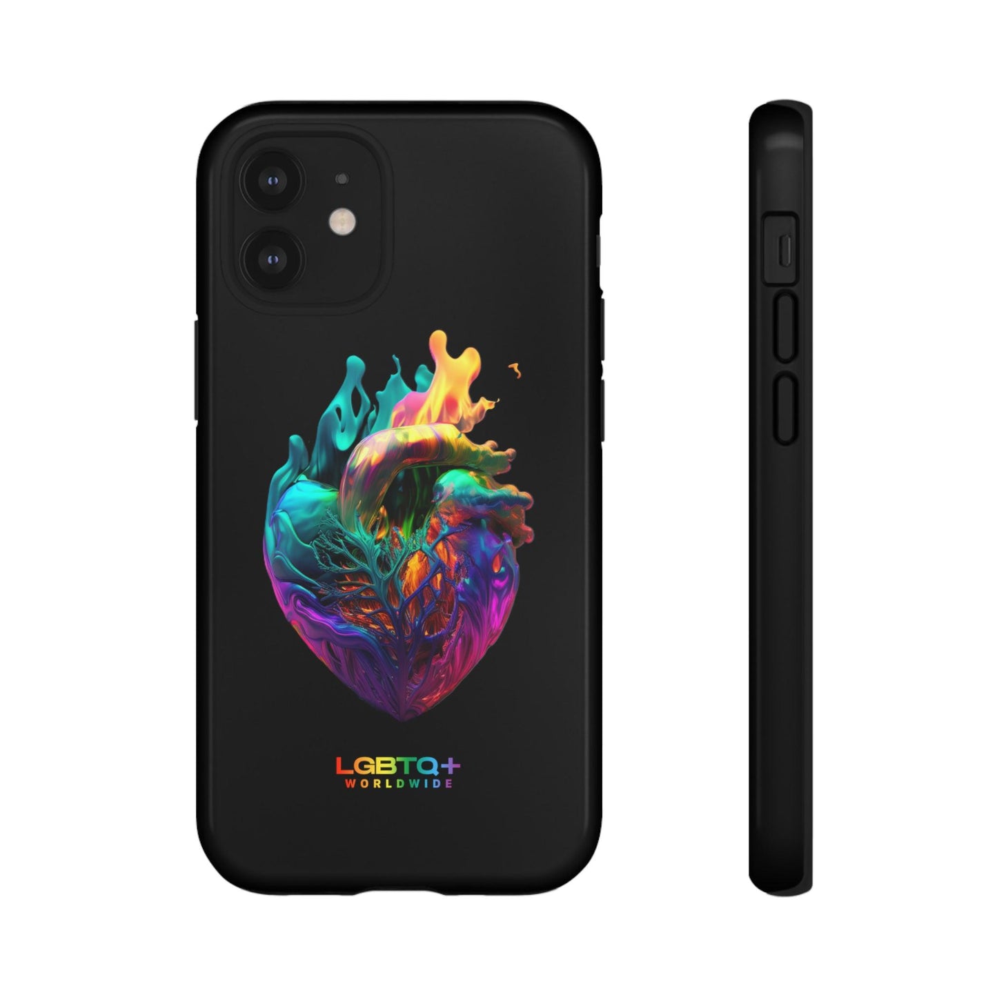 LGBTQWorldwide - ,,HERZ" Doppelgehäuse Handyhülle Accessories, Glossy, iPhone Cases, Matte, Phone accessory, Phone Cases, Samsung Cases, tough, Valentine's Day Picks lgbtq Bekleidung Accessoires unisex Zubehör