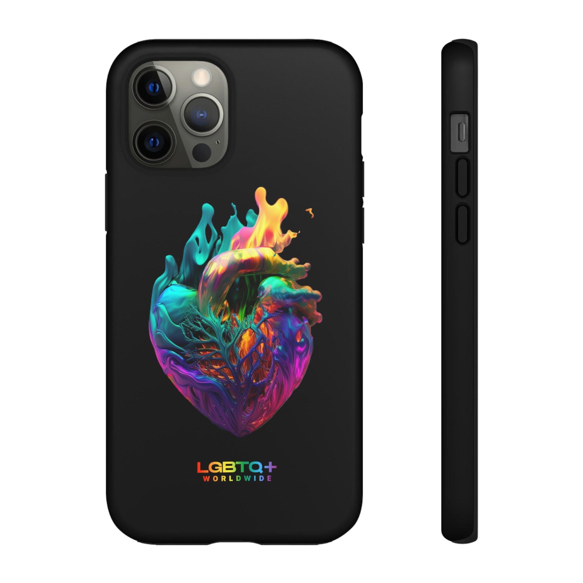 LGBTQWorldwide - ,,HERZ" Doppelgehäuse Handyhülle Accessories, Glossy, iPhone Cases, Matte, Phone accessory, Phone Cases, Samsung Cases, tough, Valentine's Day Picks lgbtq Bekleidung Accessoires unisex Zubehör